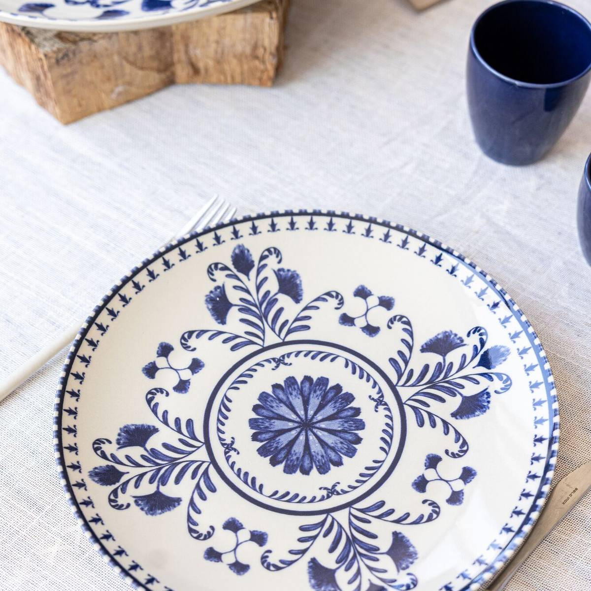 Lot de 6 Assiettes plates Vila Flore Lot de 6 Assiettes plates Vila Flore