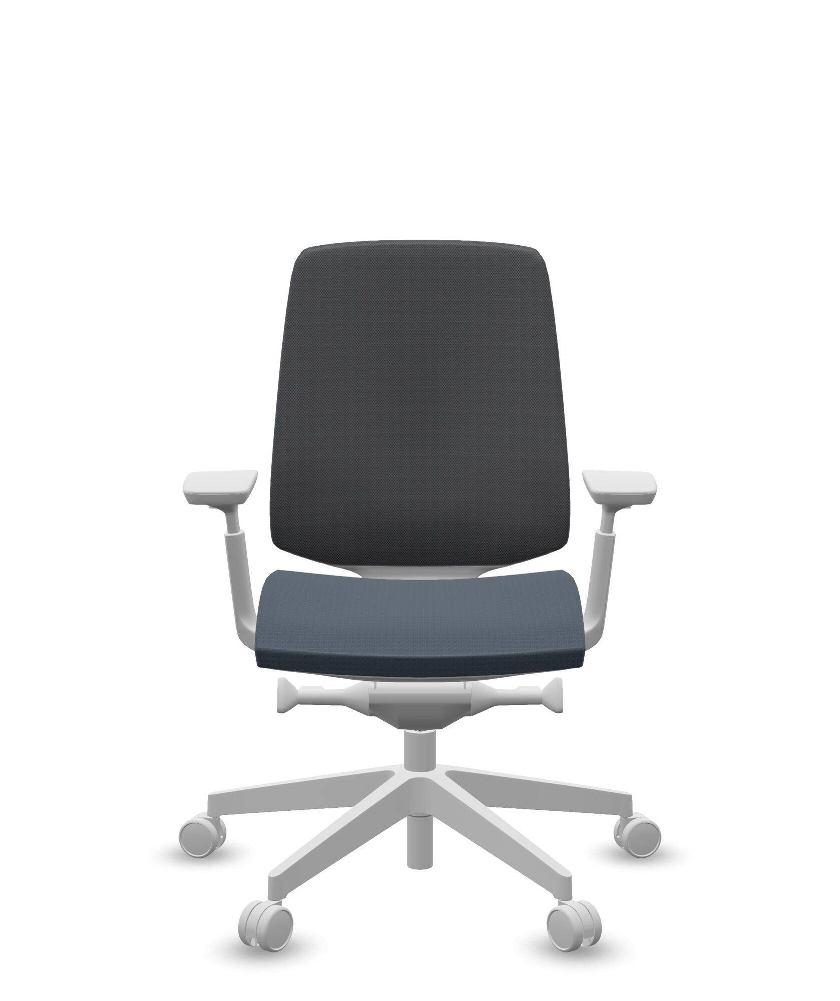 Fauteuil de bureau base grise et dossier résille Light Up 250SL