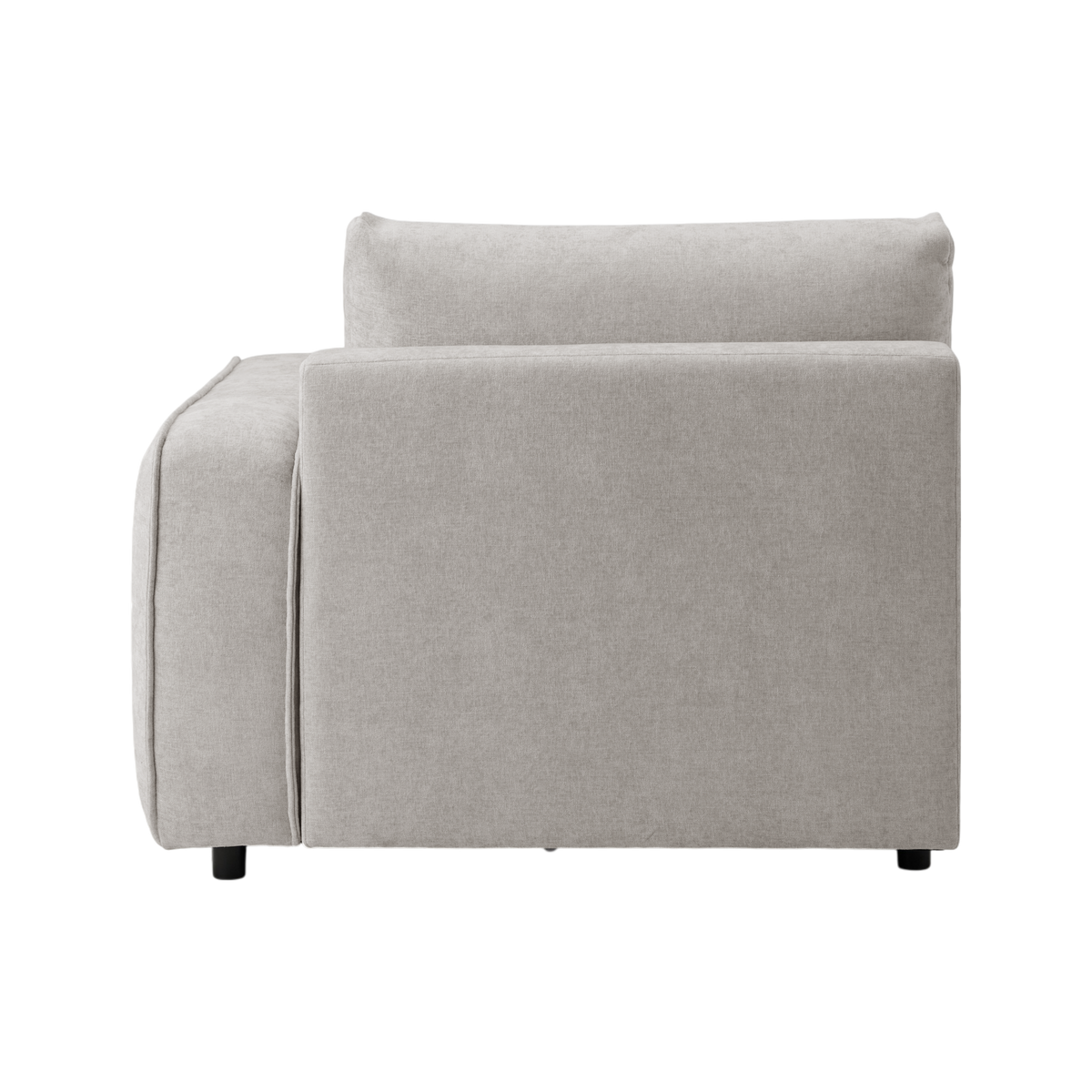 Chauffeuse avec accoudoir pour canapé modulable tissu Solenn Chauffeuse avec accoudoir pour canapé modulable tissu Solenn