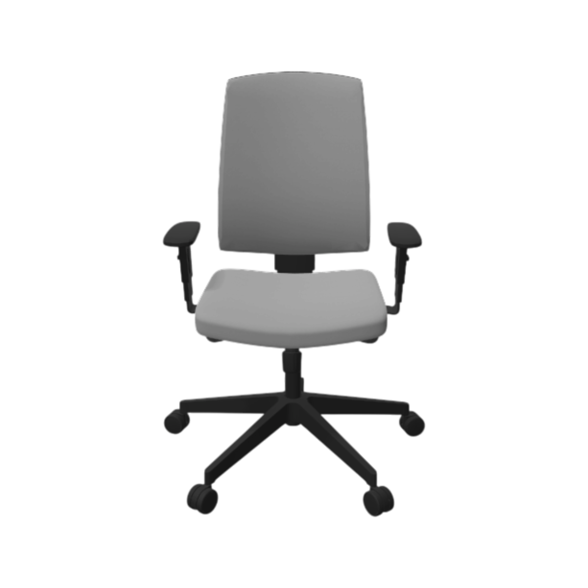Fauteuil de bureau dossier capitonné et accoudoirs réglables Raya 23S - Image 1