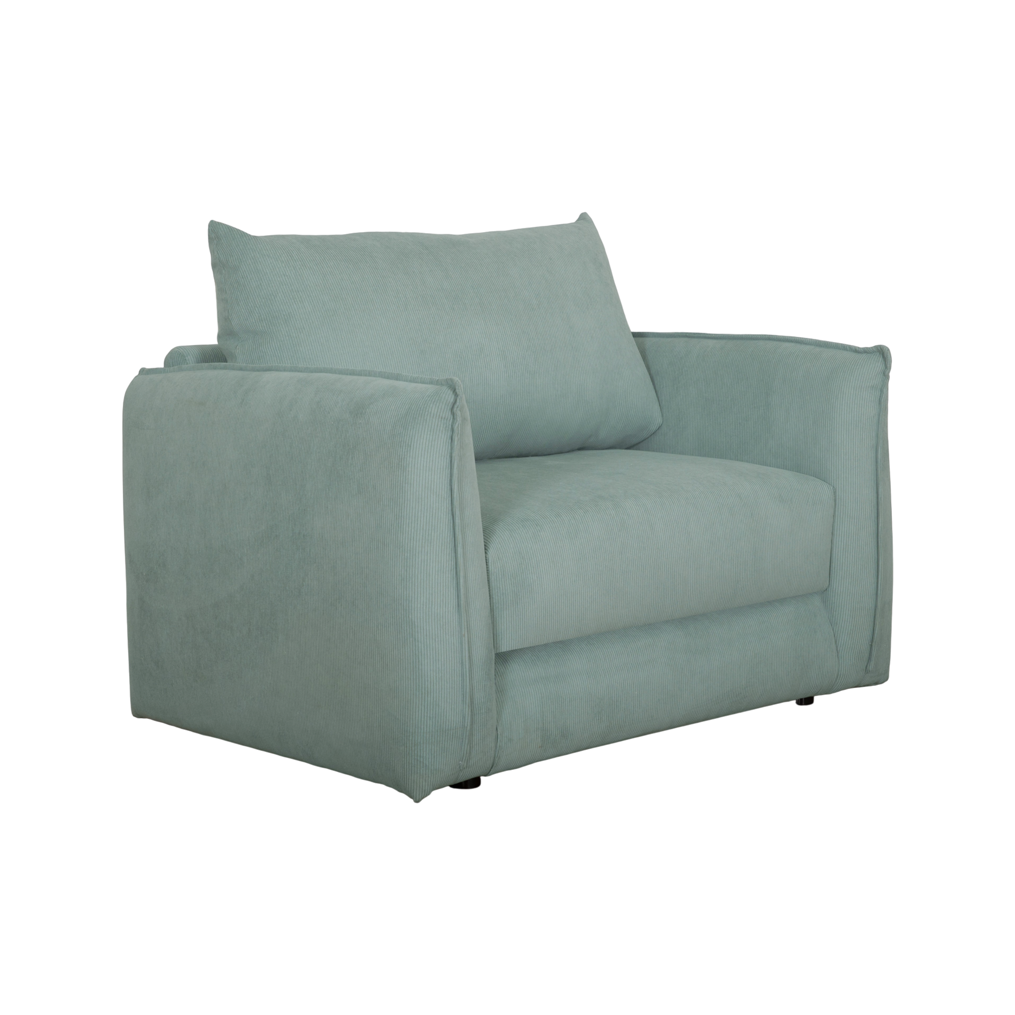 Fauteuil déplimousse velours côtelé Onyx