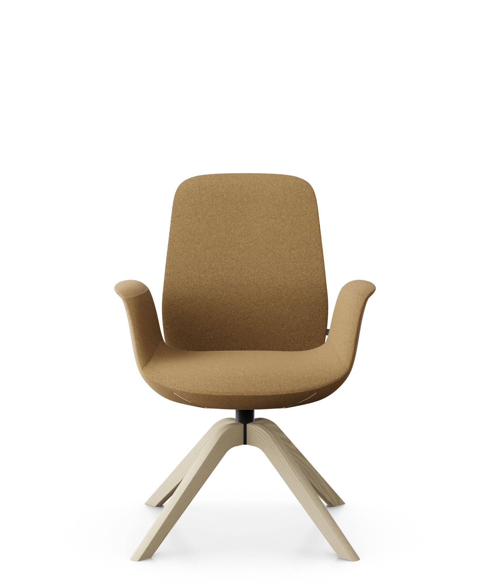 Fauteuil de bureau à dossier inclinable pieds bois Ellie Pro 20HW