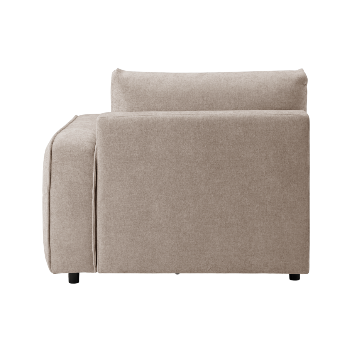 Chauffeuse avec accoudoir pour canapé modulable tissu Solenn Chauffeuse avec accoudoir pour canapé modulable tissu Solenn