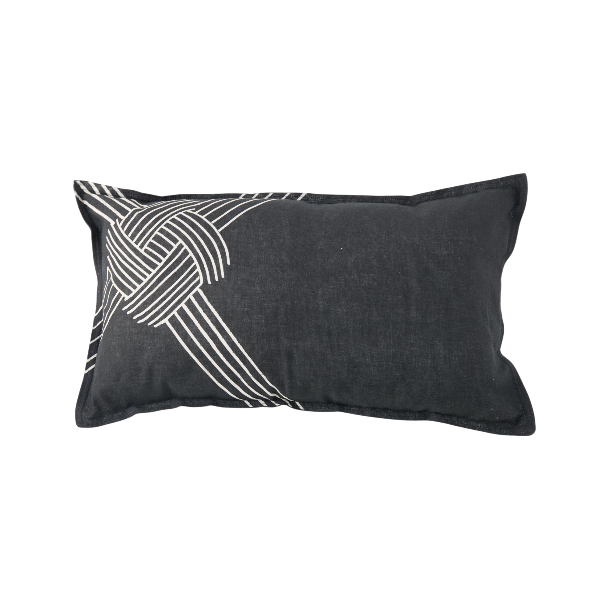 Coussin coton lin Nautique