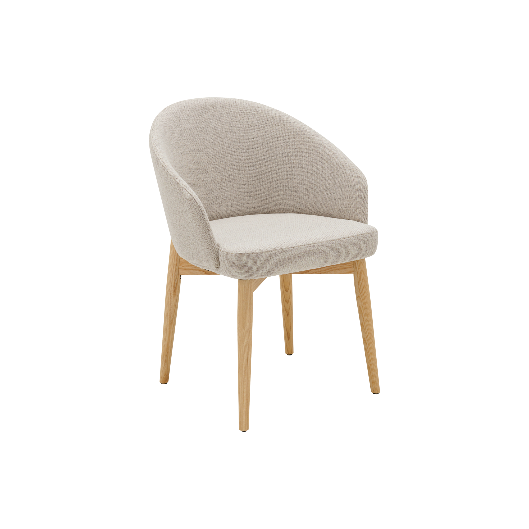 Chaise avec accoudoirs pieds bois Maud