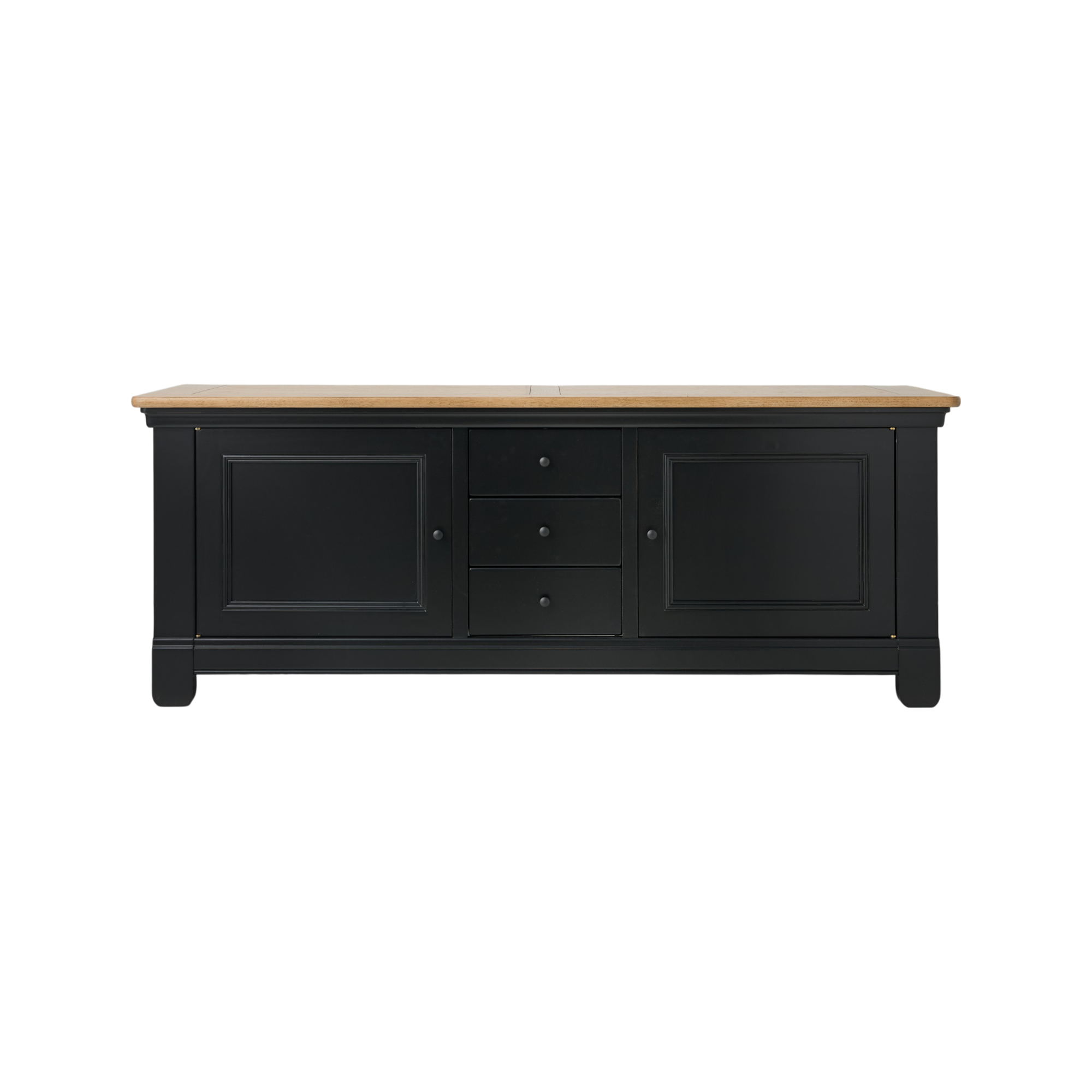 Meuble TV bois massif 2 portes 3  tiroirs Embellie CAMIF