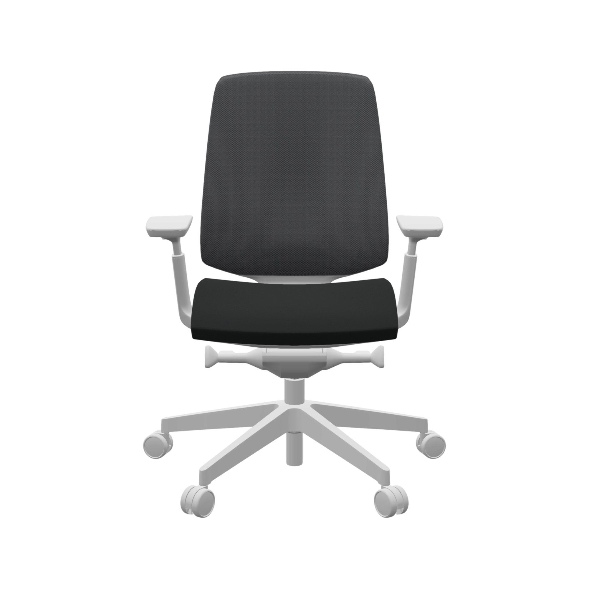 Fauteuil de bureau base grise et dossier résille Light Up 250SL