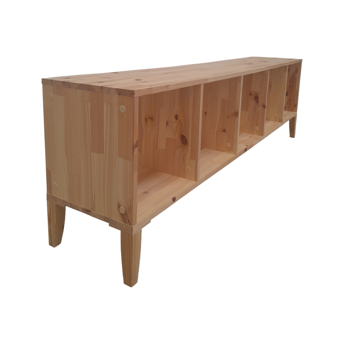 Etagère bois massif 2x2 cases Elio - Seconde Chance Etagère bois massif 2x2 cases Elio - Seconde Chance