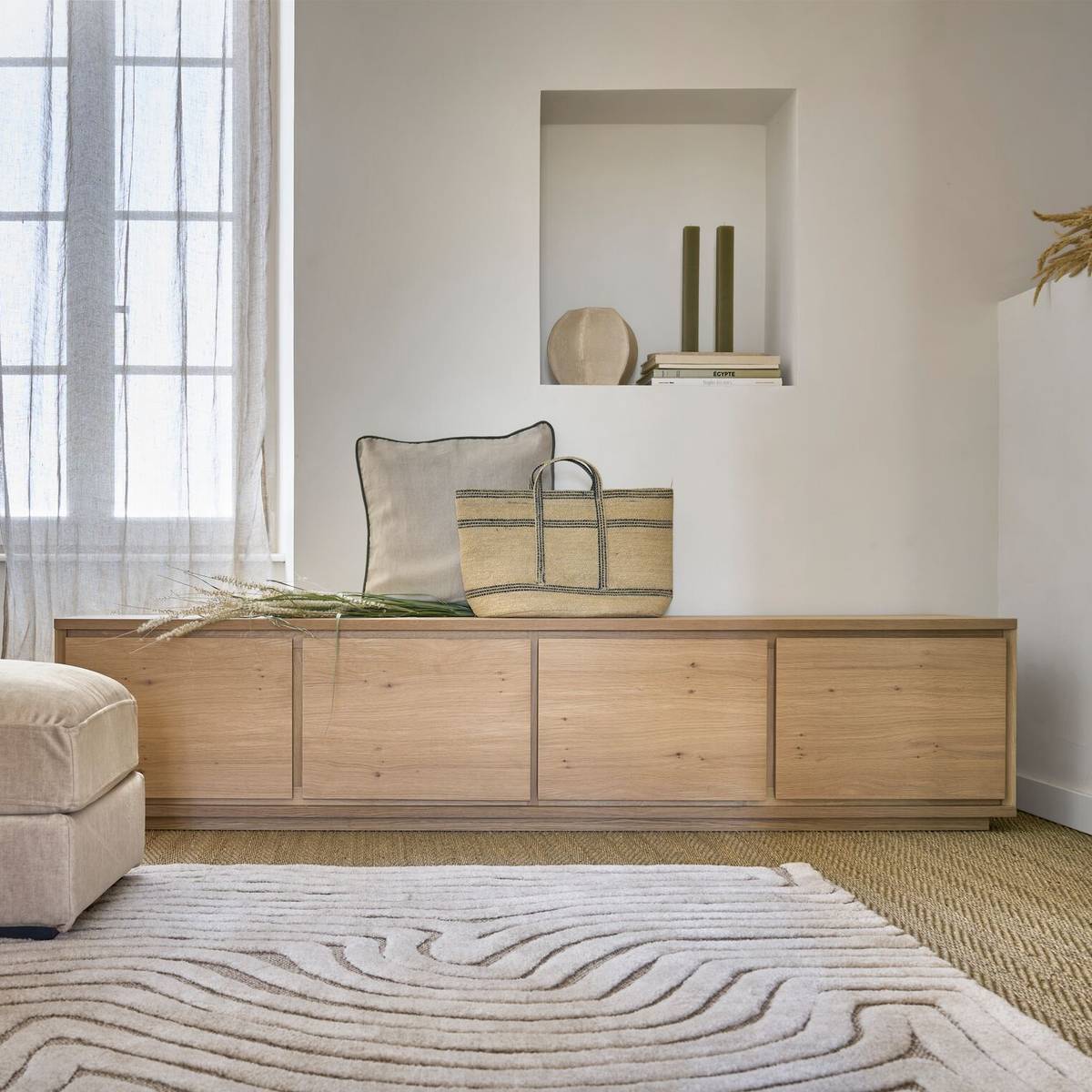 Meuble TV bois 4 portes Albin Meuble TV bois 4 portes Albin