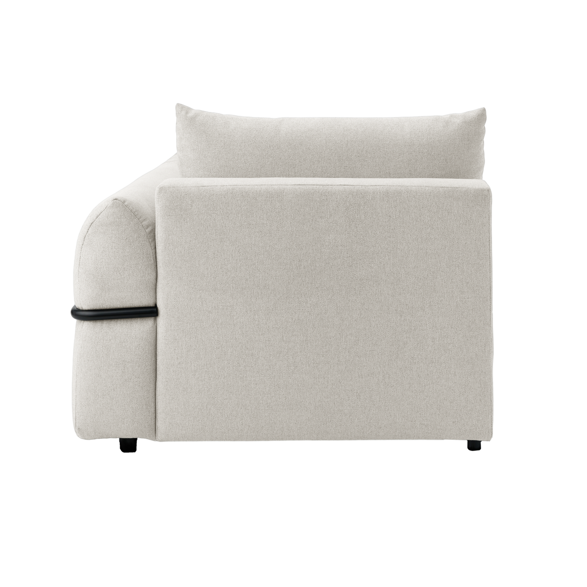 Chauffeuse avec accoudoir pour canapé modulable tissu Solal Chauffeuse avec accoudoir pour canapé modulable tissu Solal