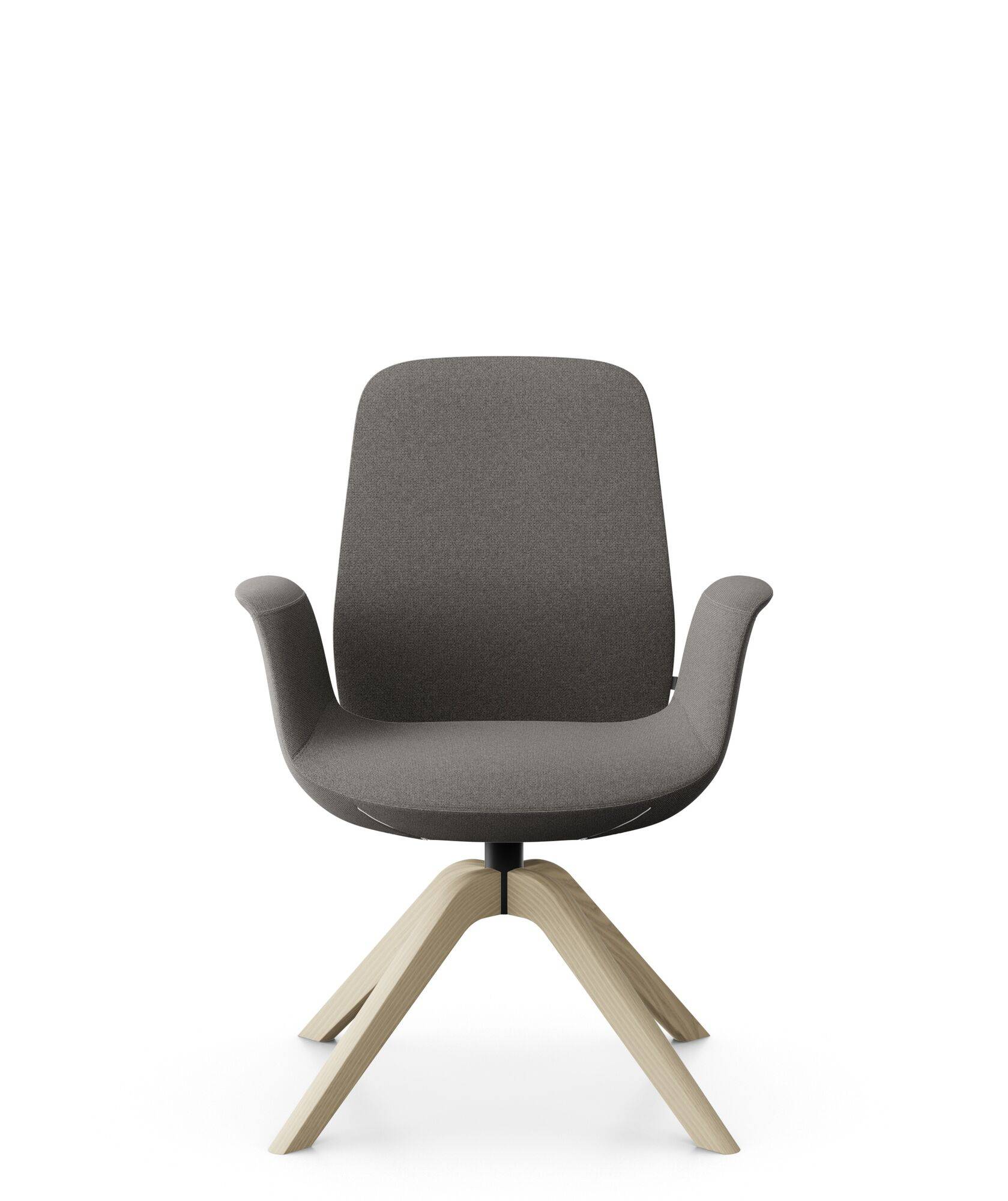 Fauteuil de bureau à dossier inclinable pieds bois Ellie Pro 20HW