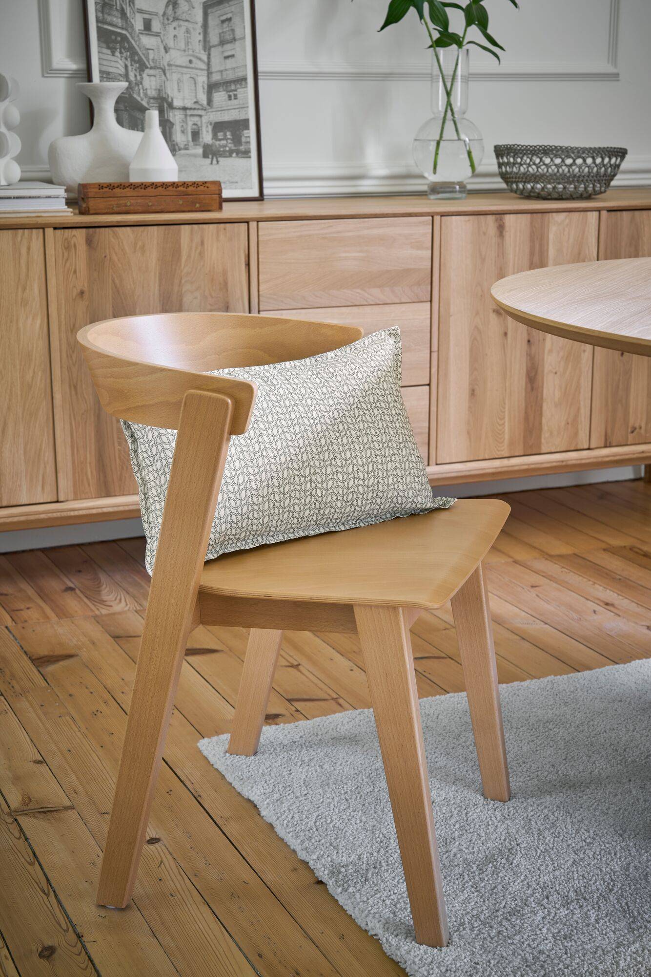 Lot de 2 chaises bois massif Teva - Image 1