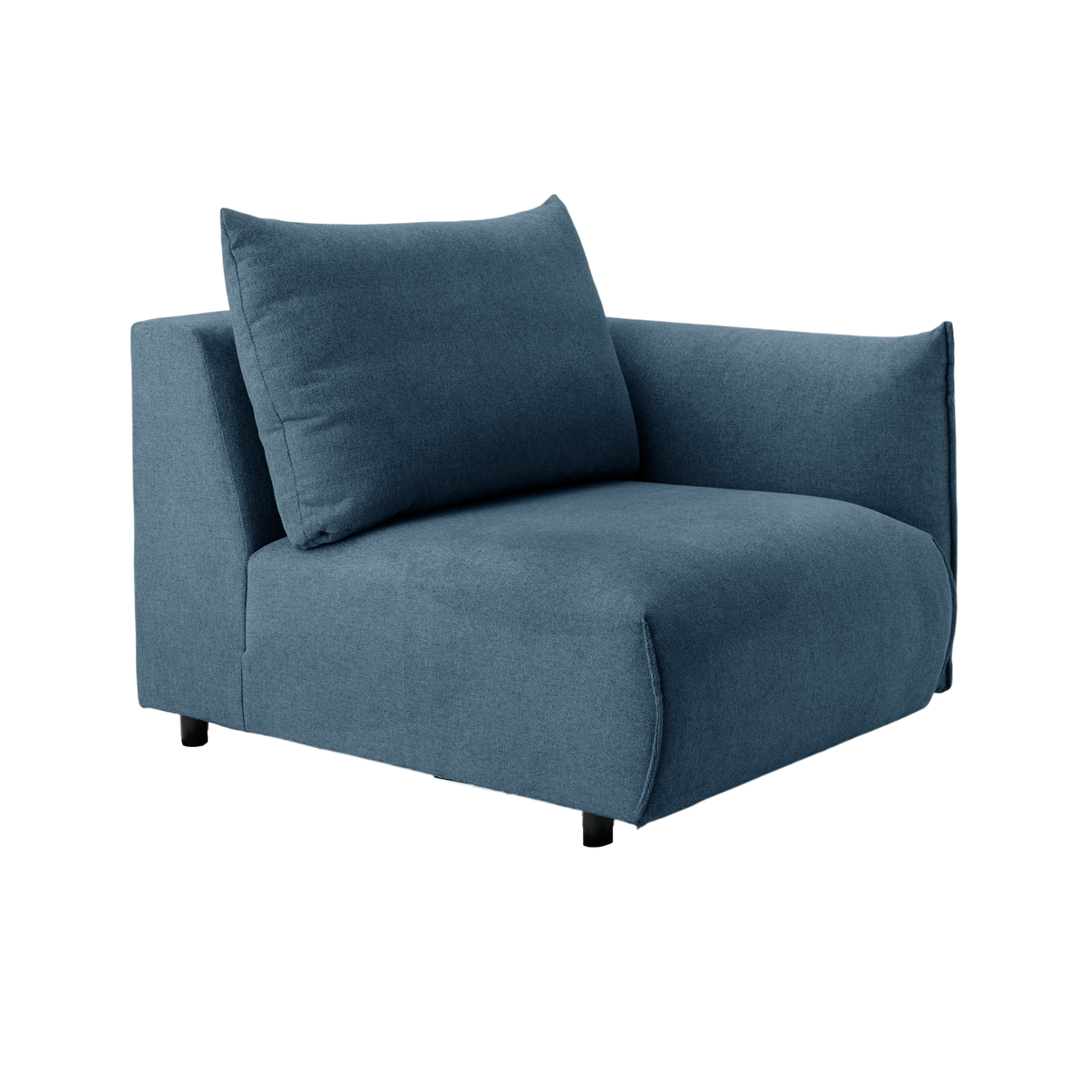 Chauffeuse avec accoudoir pour canapé modulable tissu Solal Chauffeuse avec accoudoir pour canapé modulable tissu Solal