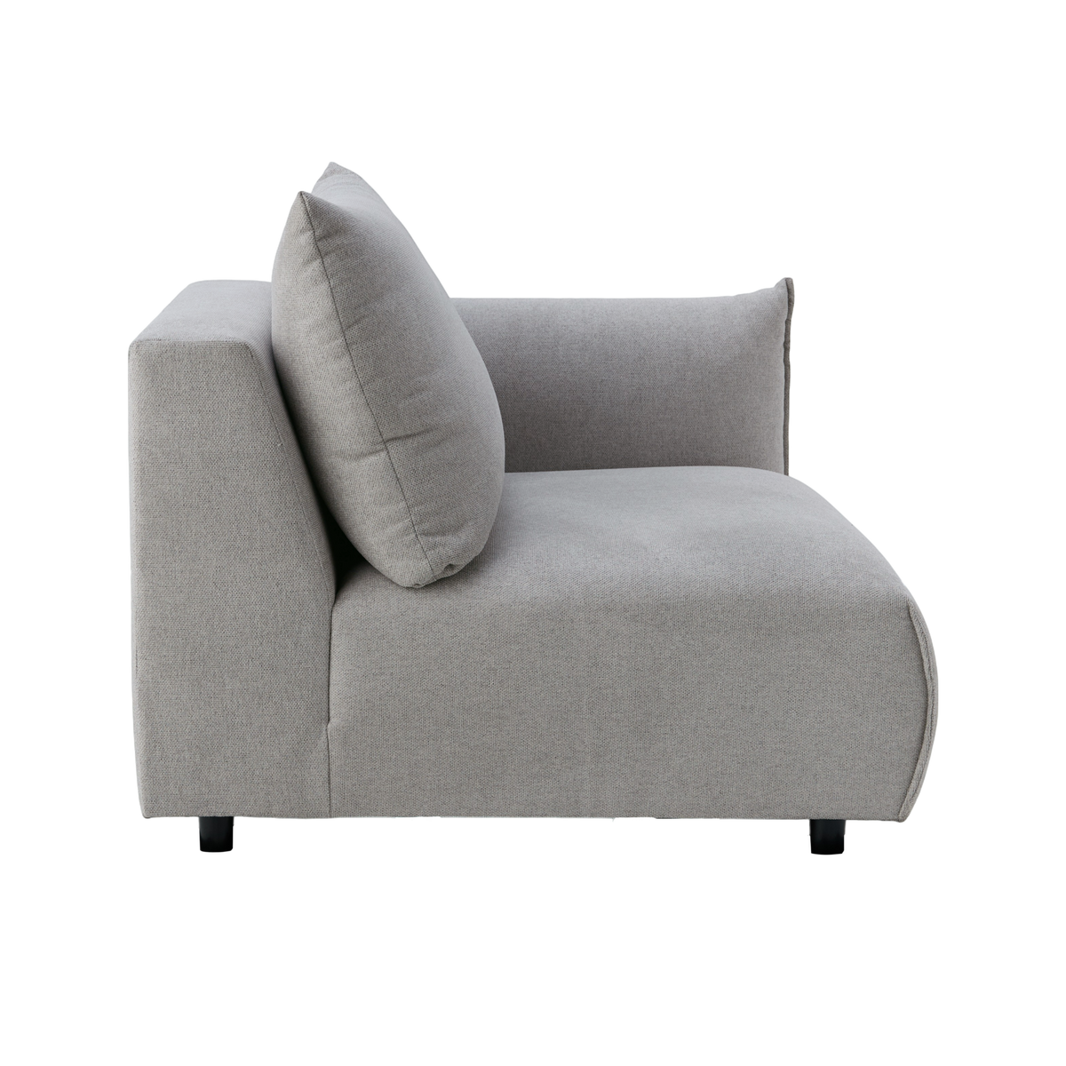 Chauffeuse avec accoudoir pour canapé modulable tissu Solal Chauffeuse avec accoudoir pour canapé modulable tissu Solal