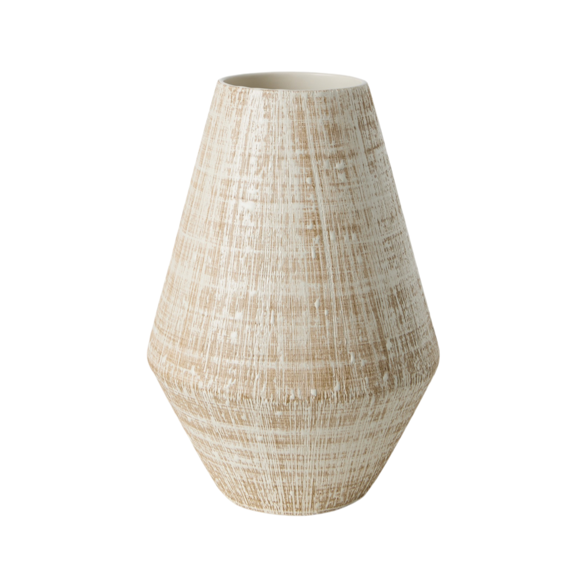 Vase céramique déco strié 29 cm Shani