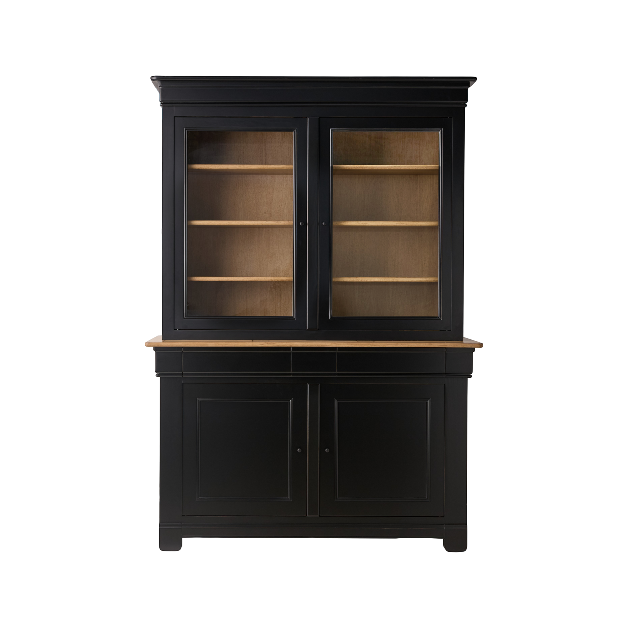 Buffet vaisselier bois massif 4 portes 3  tiroirs Embellie CAMIF