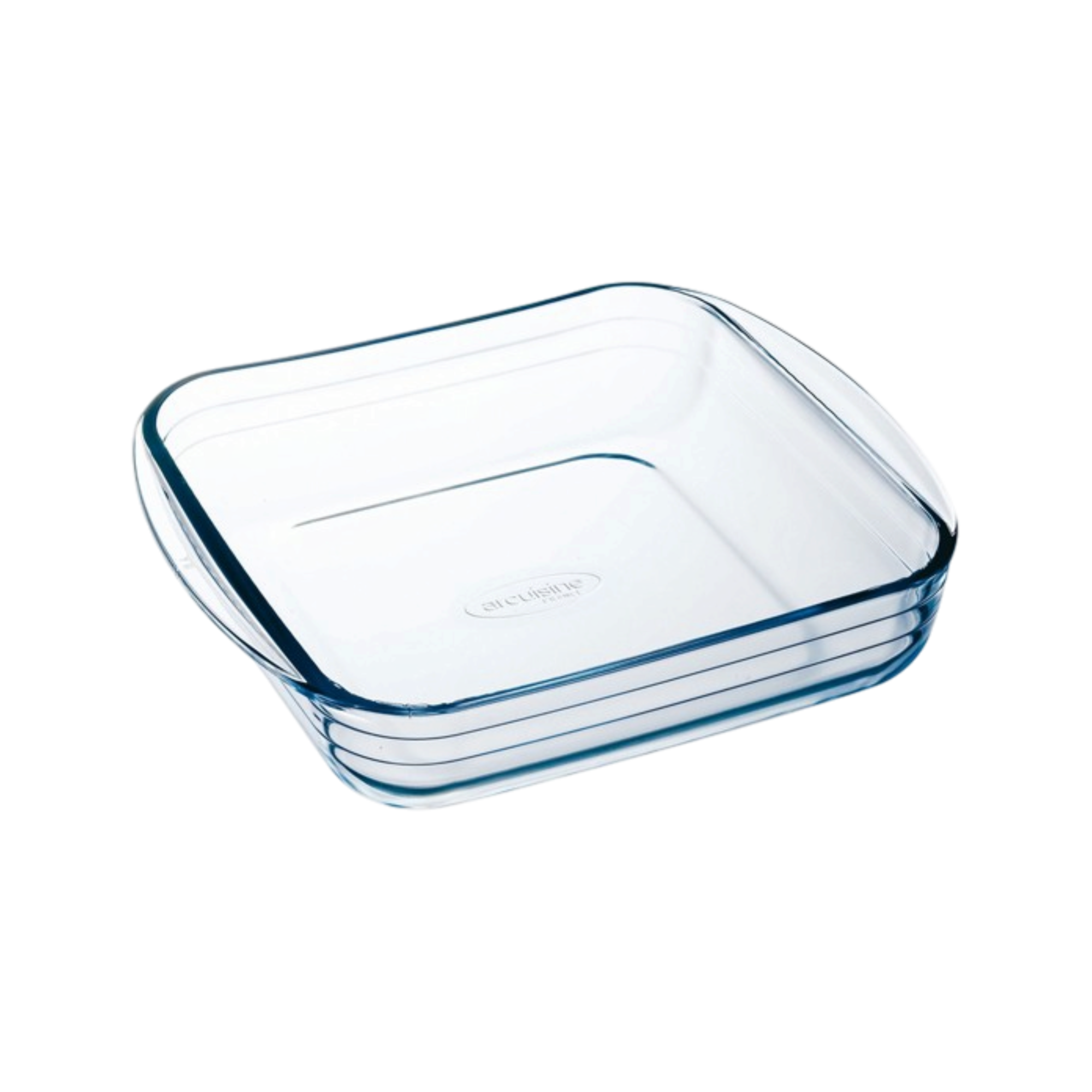 Plat à four carré en verre 21 cm