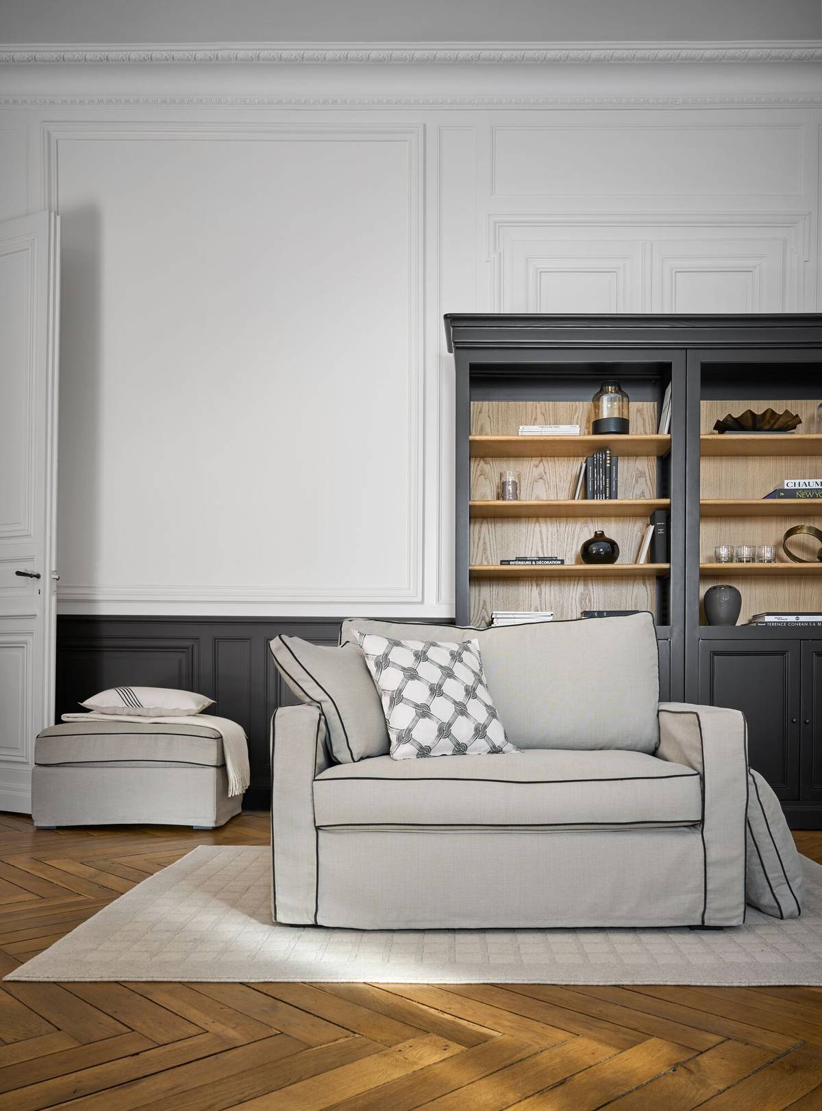 Fauteuil XL coton/lin déhoussable Margot Fauteuil XL coton/lin déhoussable Margot