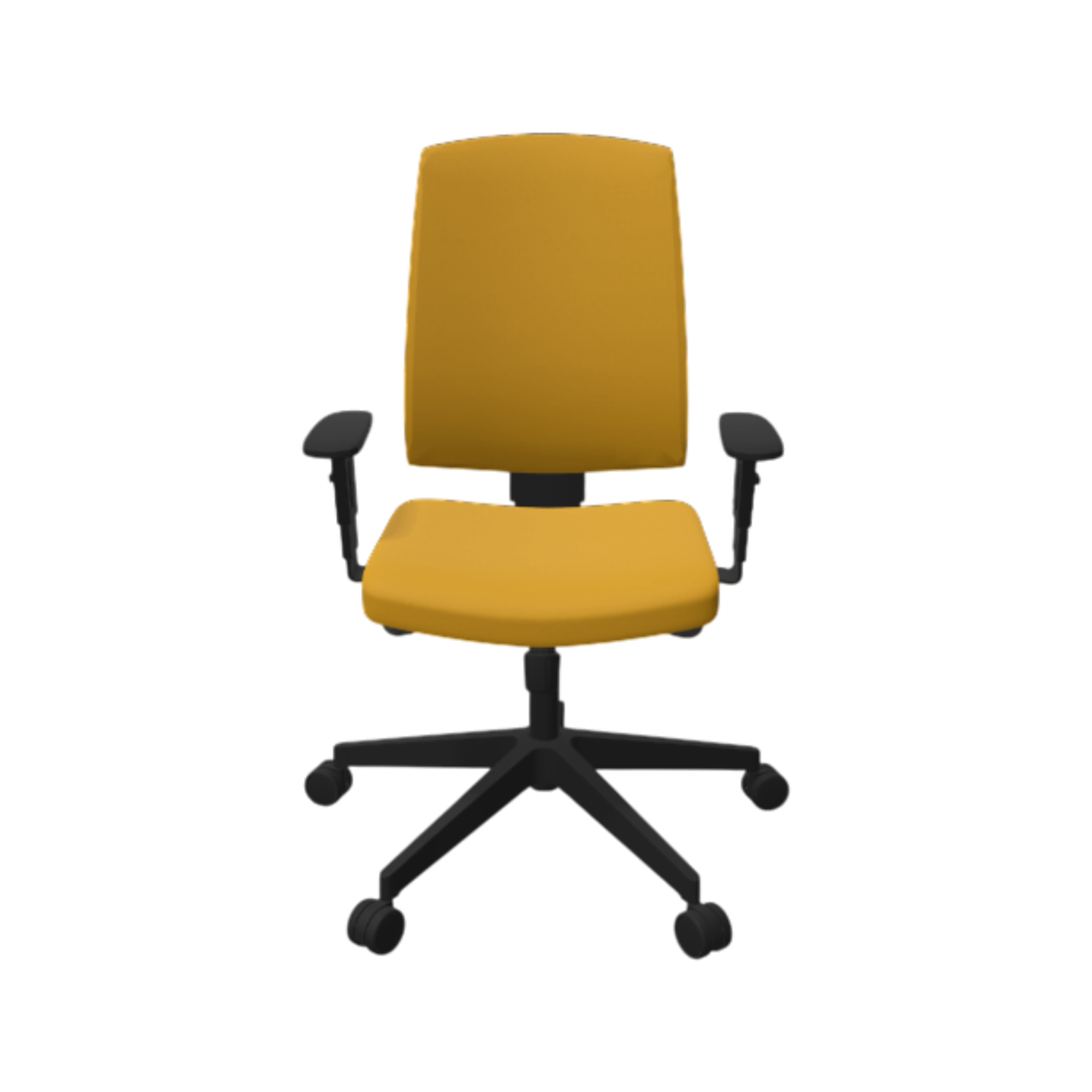 Fauteuil de bureau dossier capitonné et accoudoirs réglables Raya 23S - Image 1