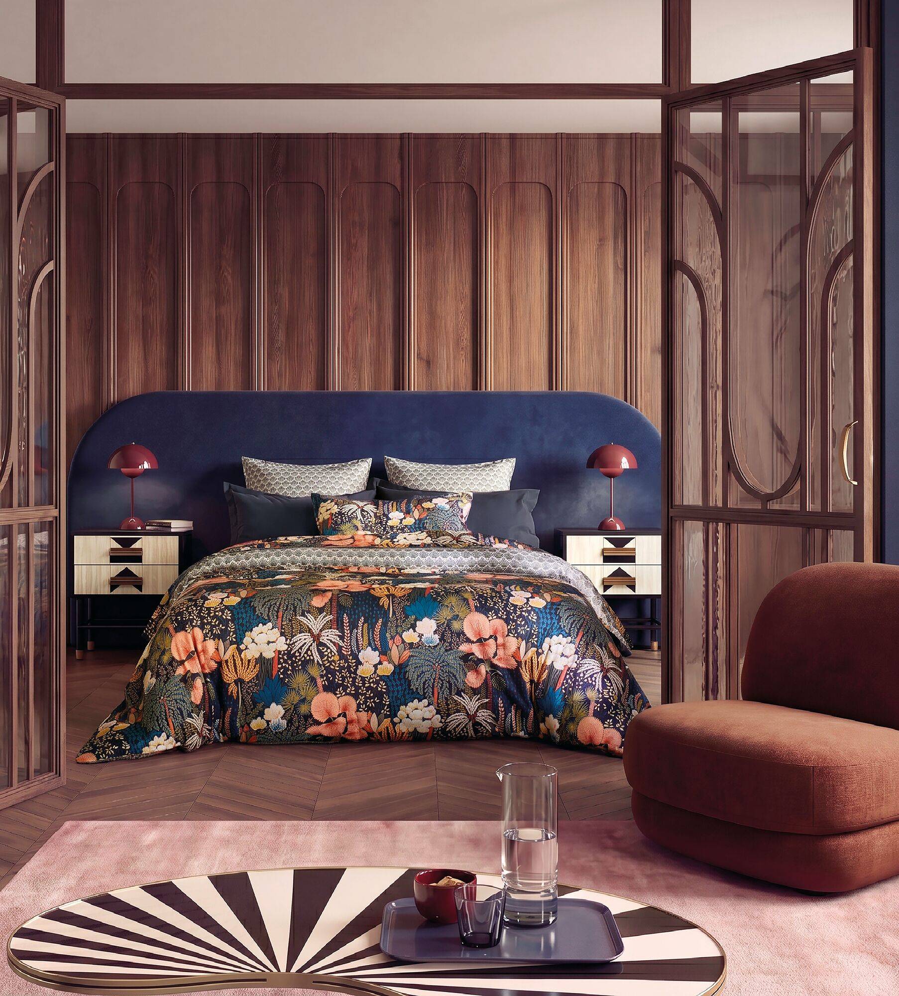 Housse de couette satin Shalina