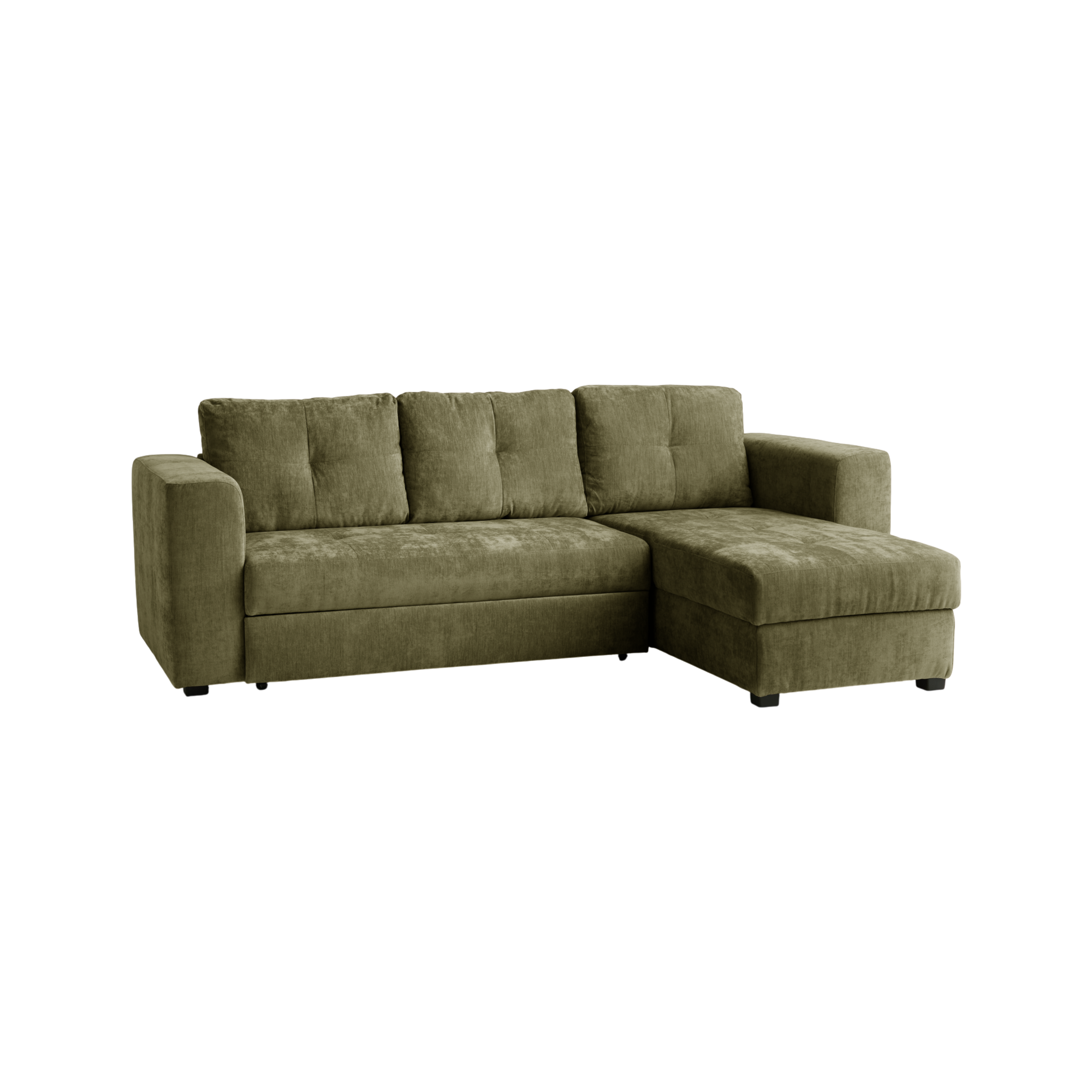 Canapé d'angle convertible et réversible tissu Pyram