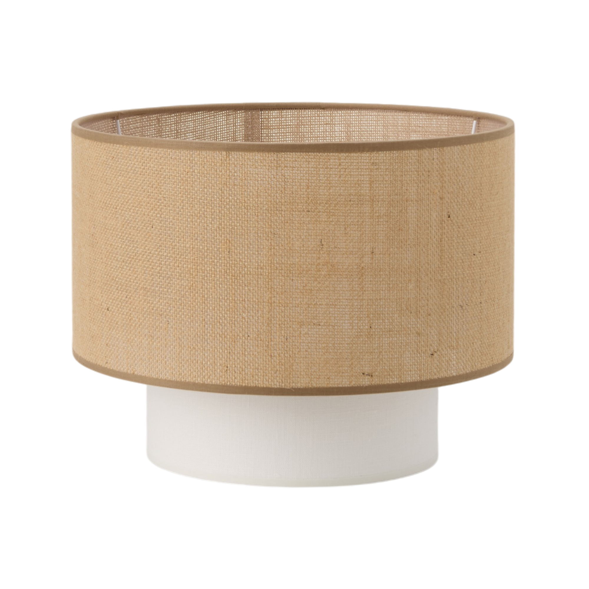 Abat-jour pour suspension double jute et beige 30 cm Rosine