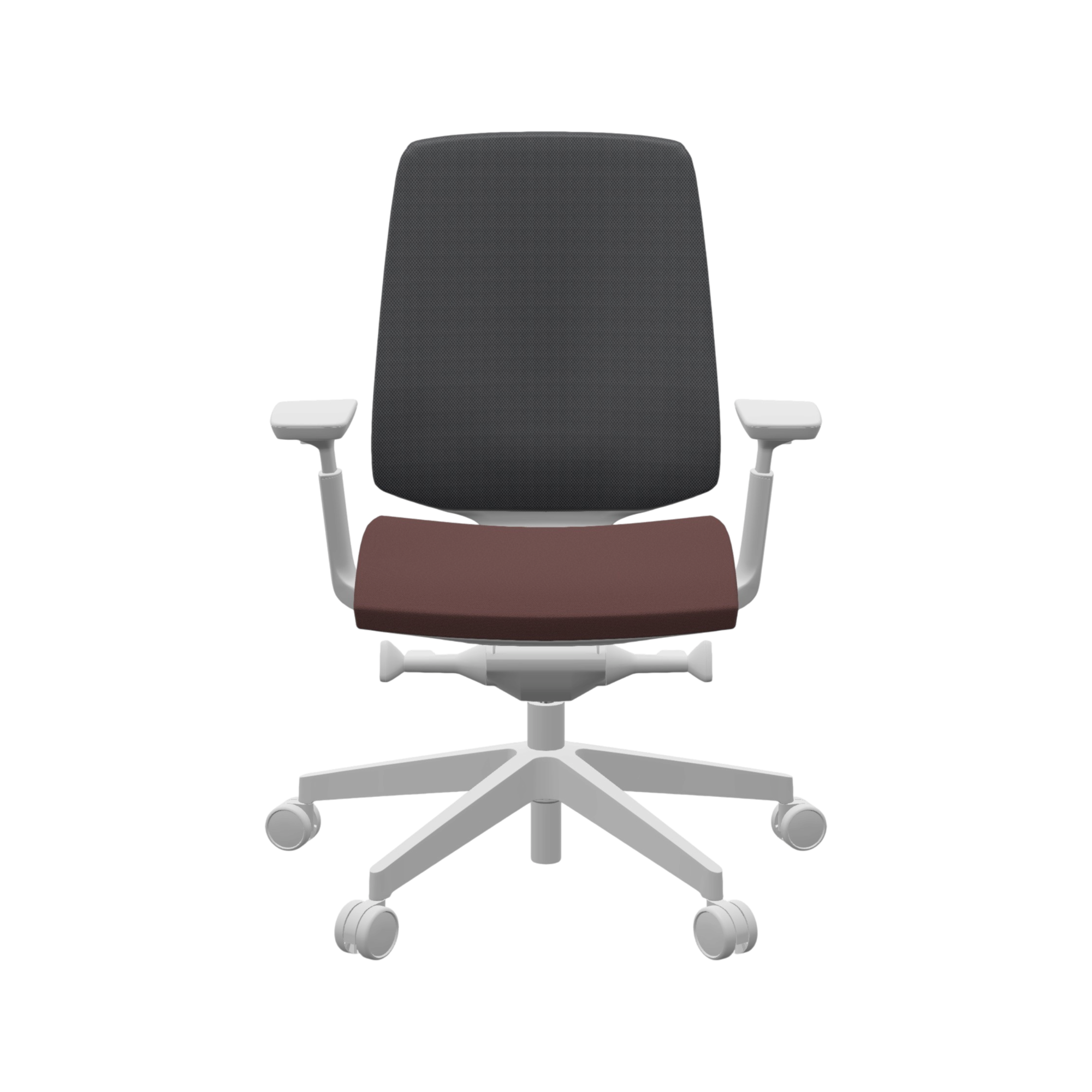 Fauteuil de bureau base grise et dossier résille Light Up 250SL
