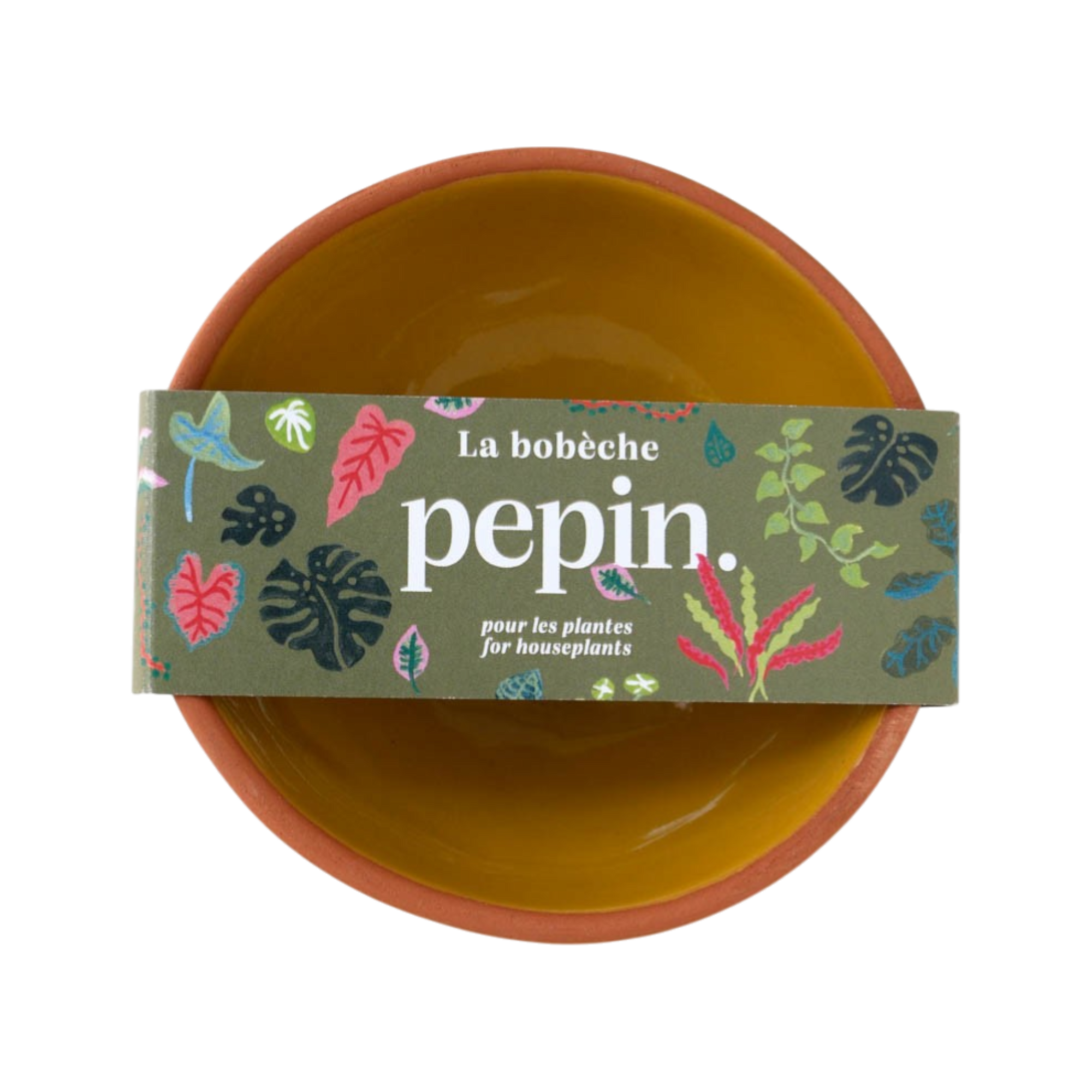 Bobèche Plantes - Jaune moutarde