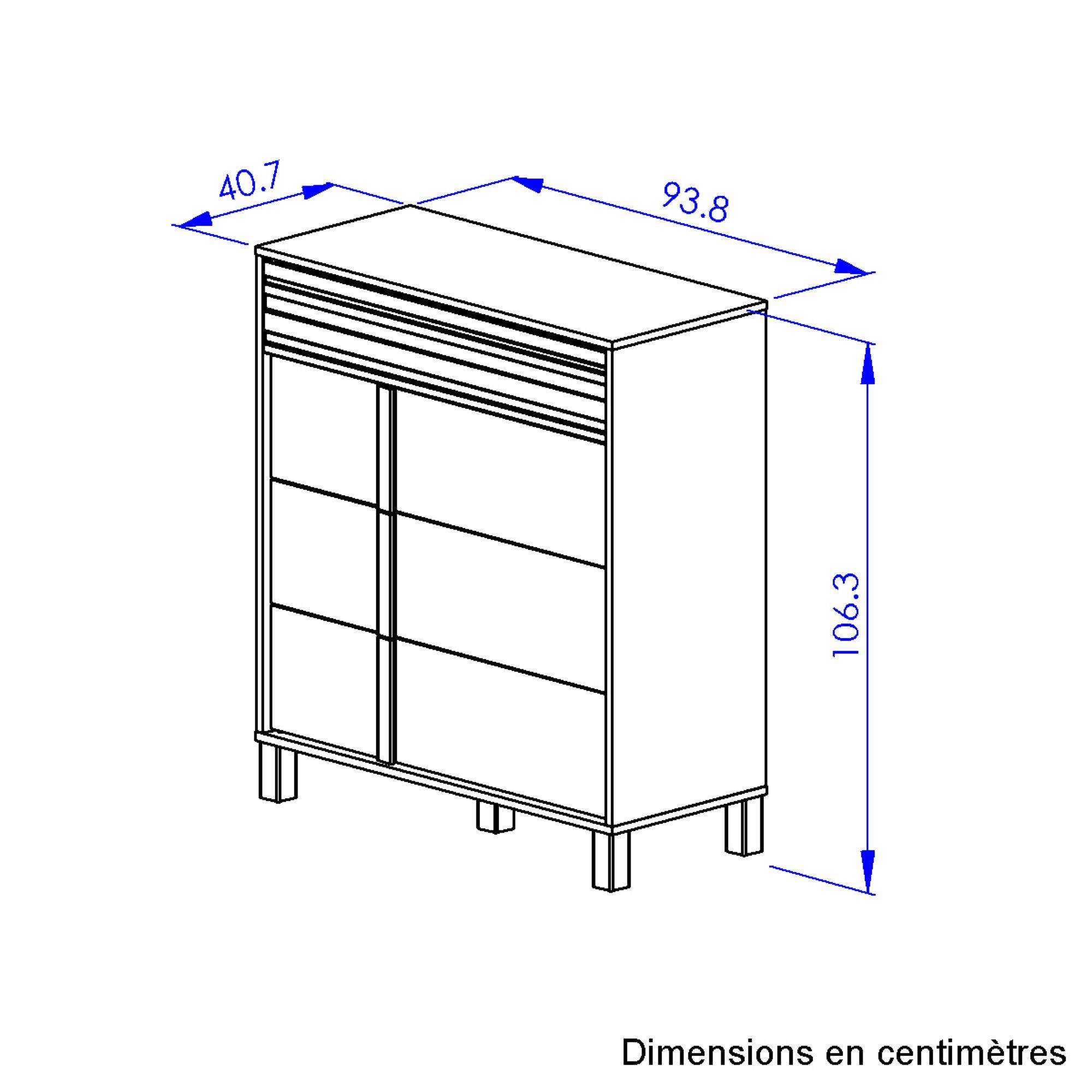 Commode 4 tiroirs Gabrielle