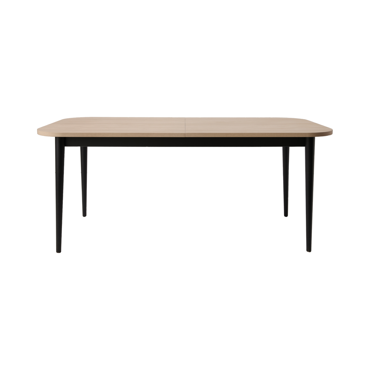 Table à manger extensible décor bois pieds métal 6 à 8 personnes Mila Table à manger extensible décor bois pieds métal 6 à 8 personnes Mila