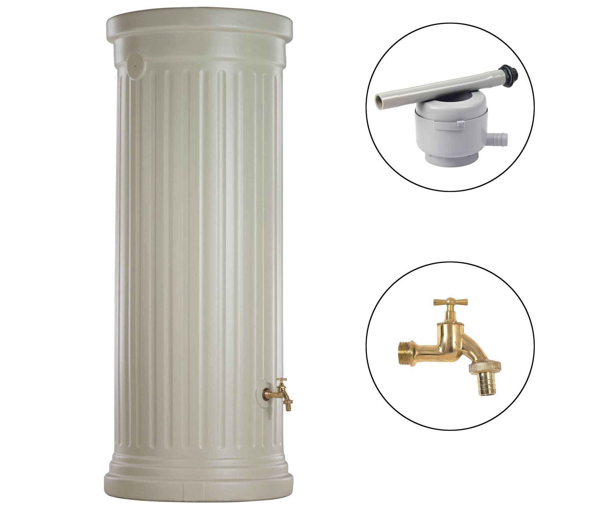 Récupérateur d'eau aspect colonne Romaine 500L - Image 1