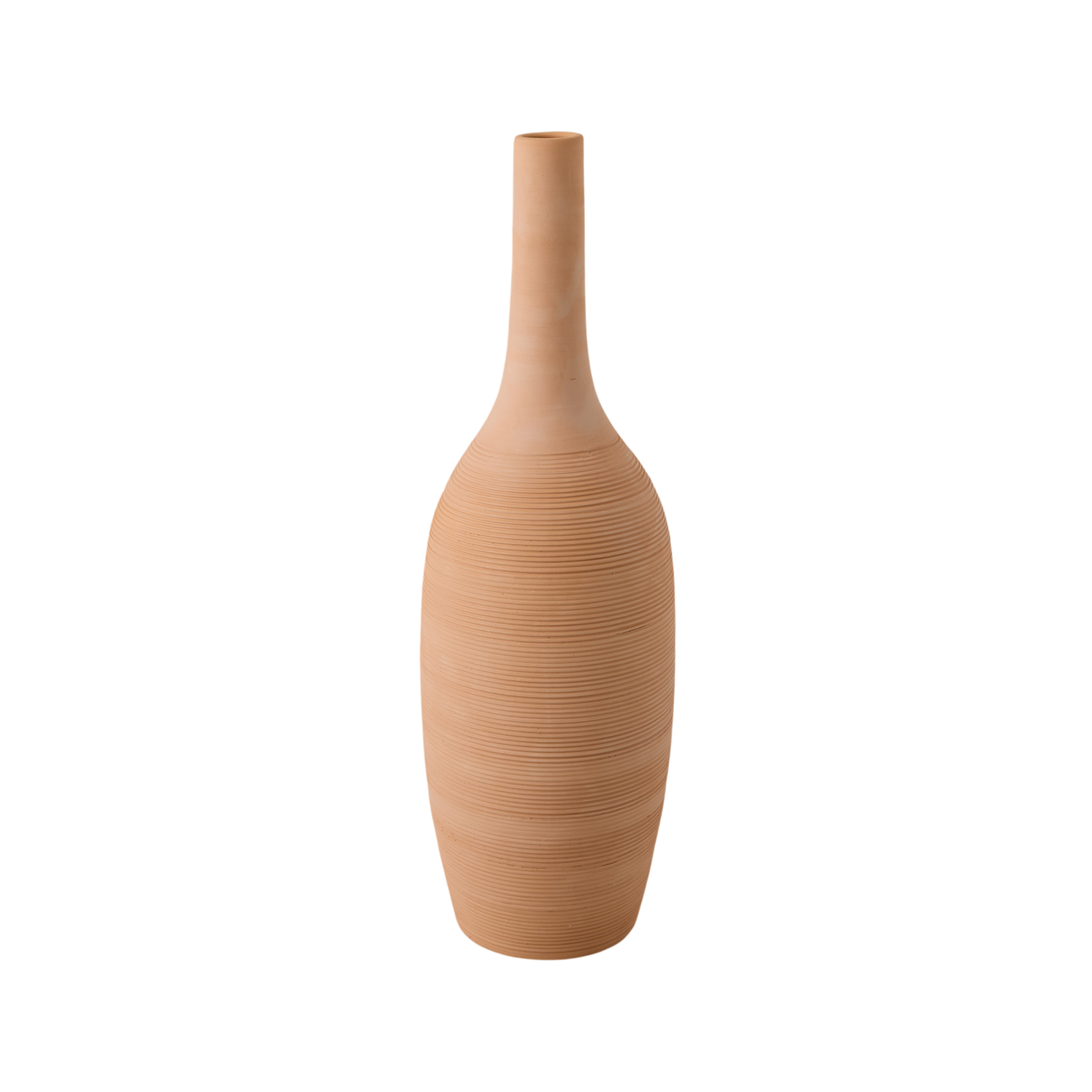 Vase à poser au sol en céramique terracota H66cm Milano