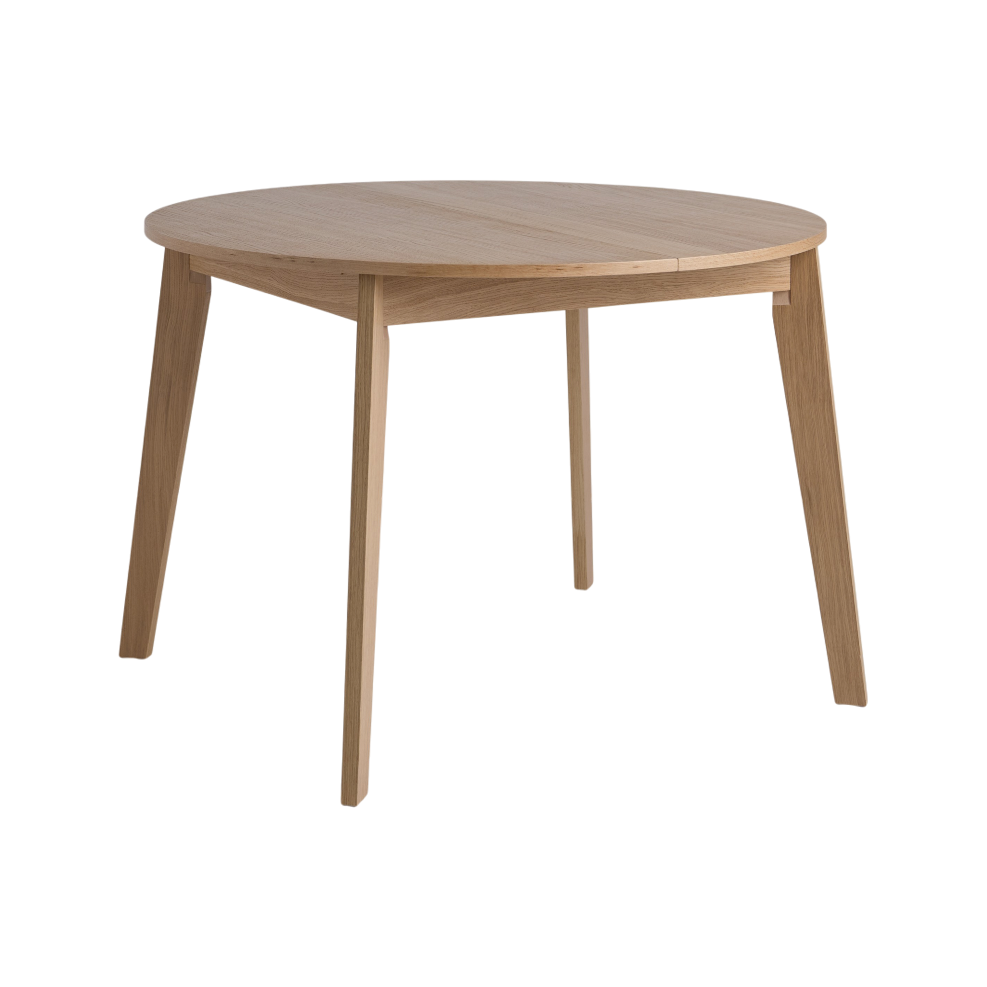 Table à manger ronde extensible bois 4 à 6 personnes Agatha