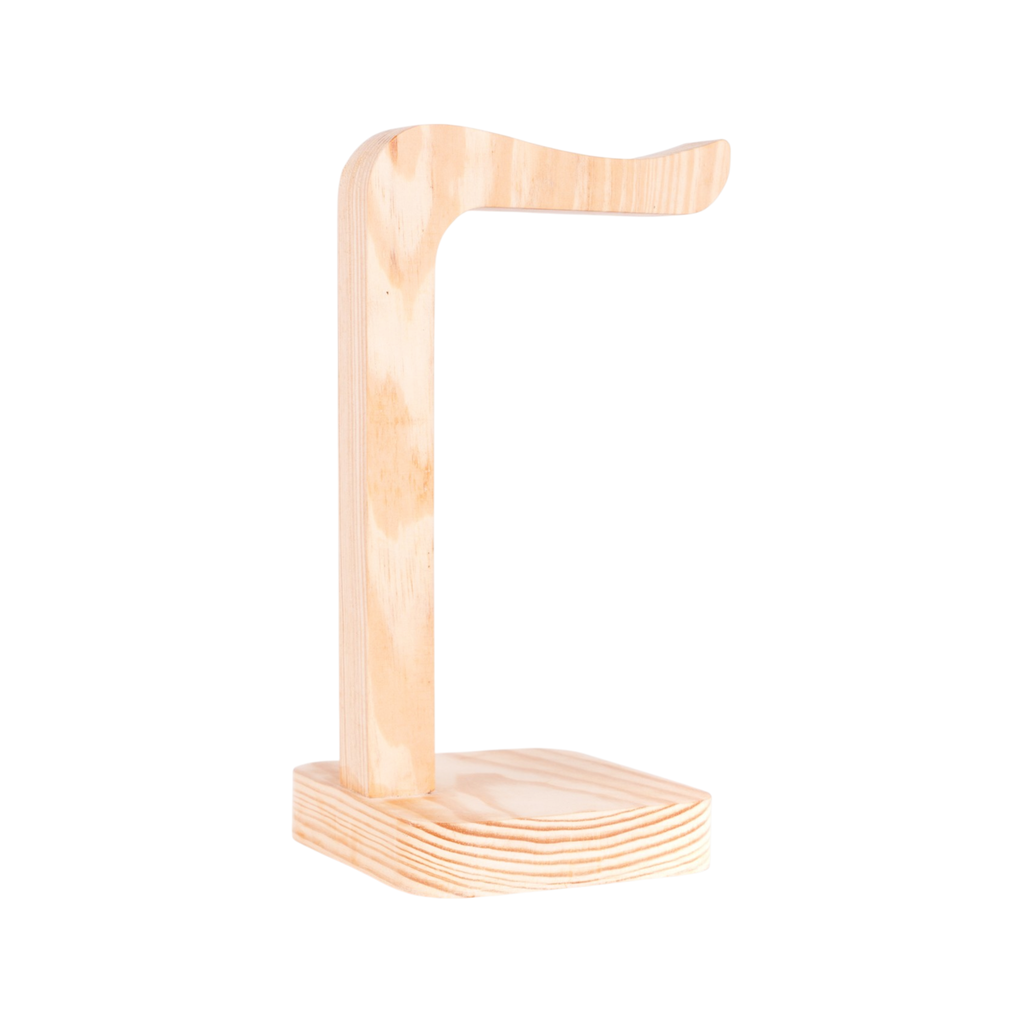 Support de casque en bois