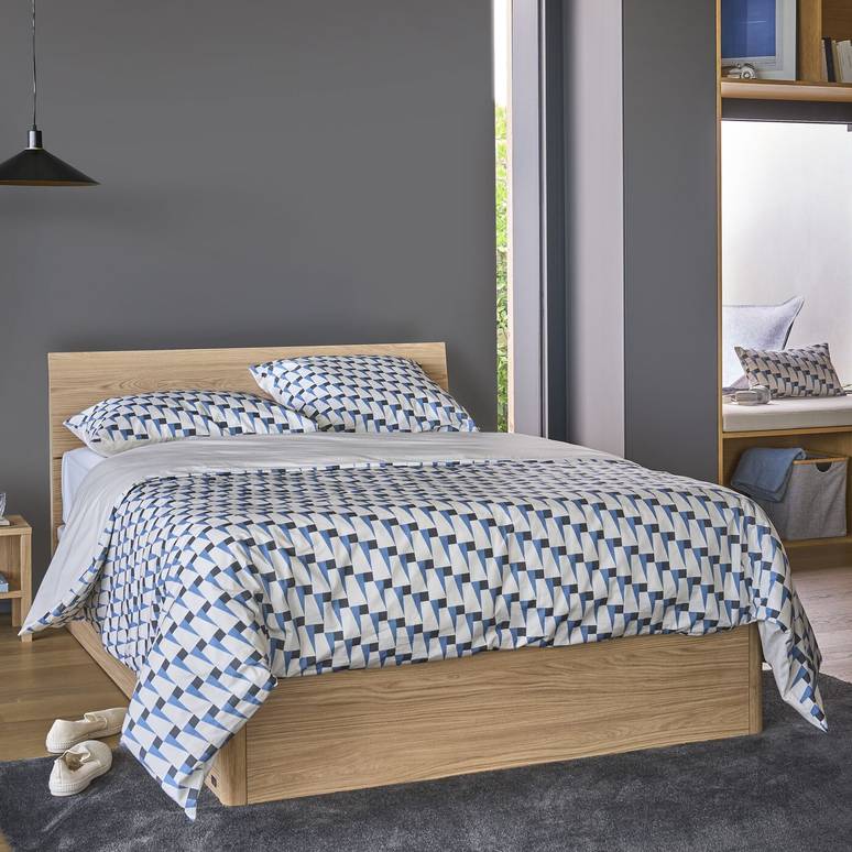 Parure de lit coton bio Nautique Urbain Parure de lit coton bio Nautique Urbain