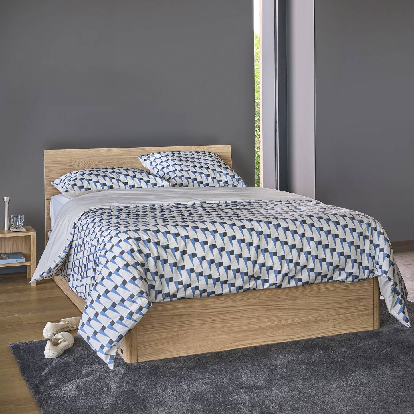 Lot de 2 taies d'oreiller coton bio Nautique Urbain