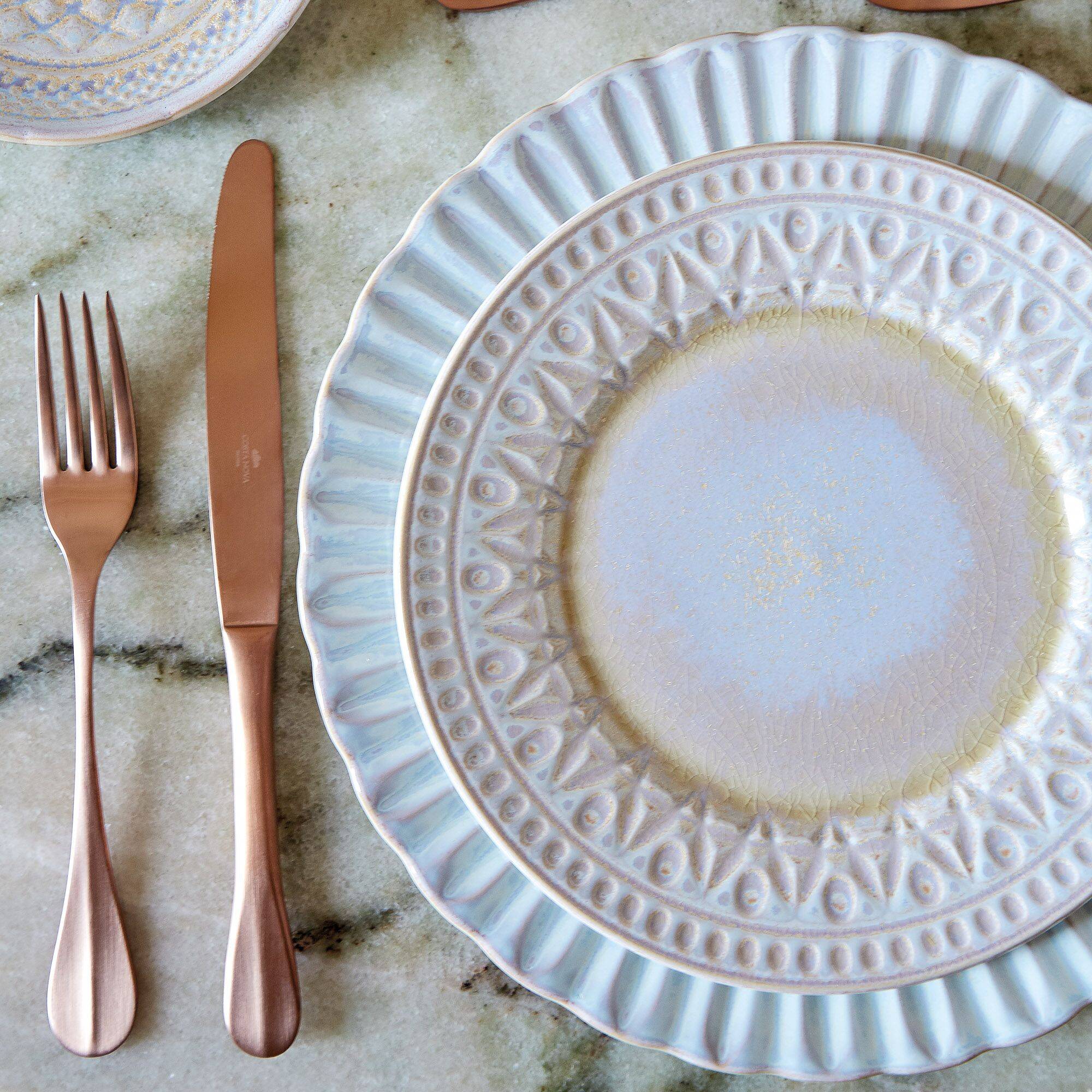Lot de 6 assiettes plates 22 cm CRISTAL - Image 1