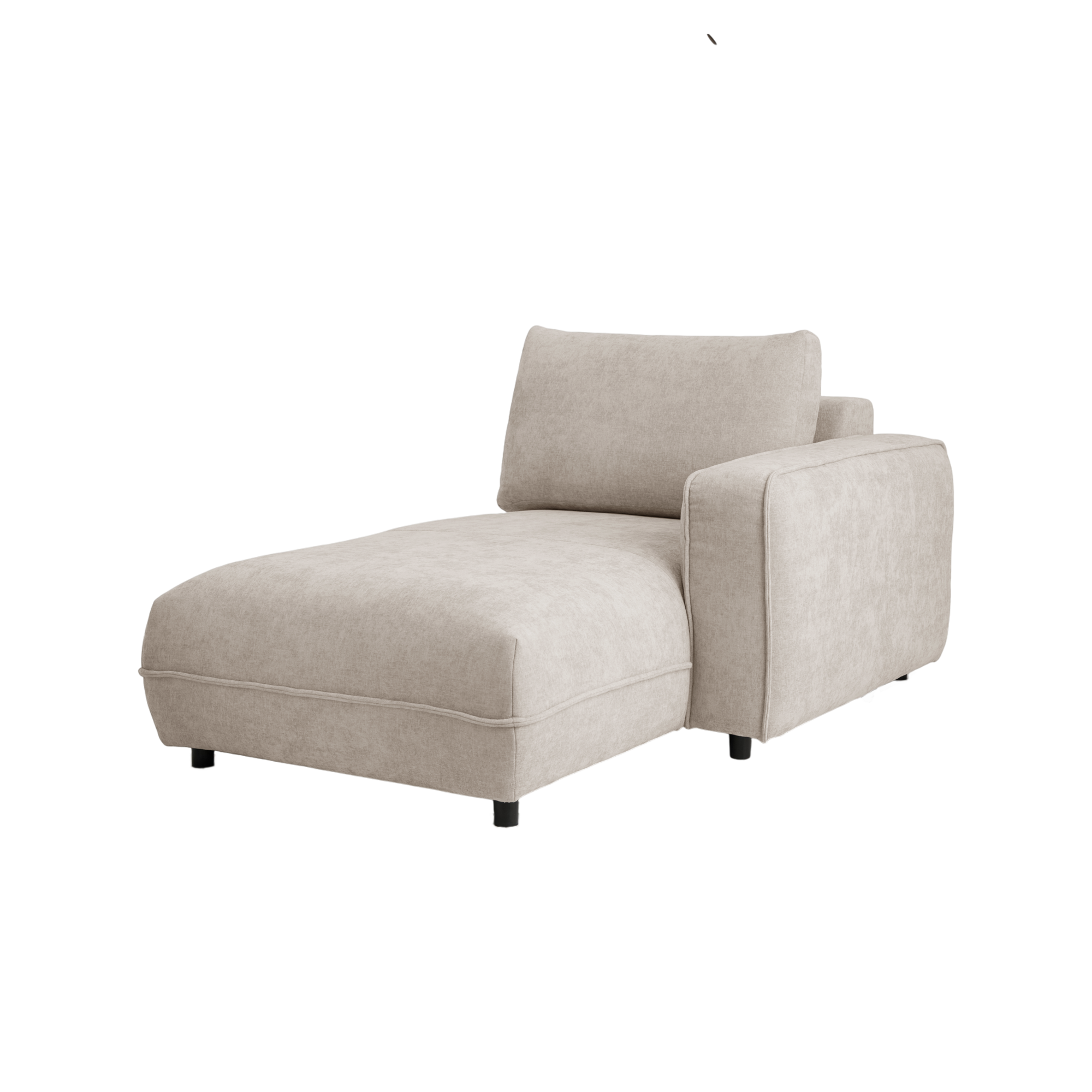 Méridienne pour canapé modulable tissu Solenn