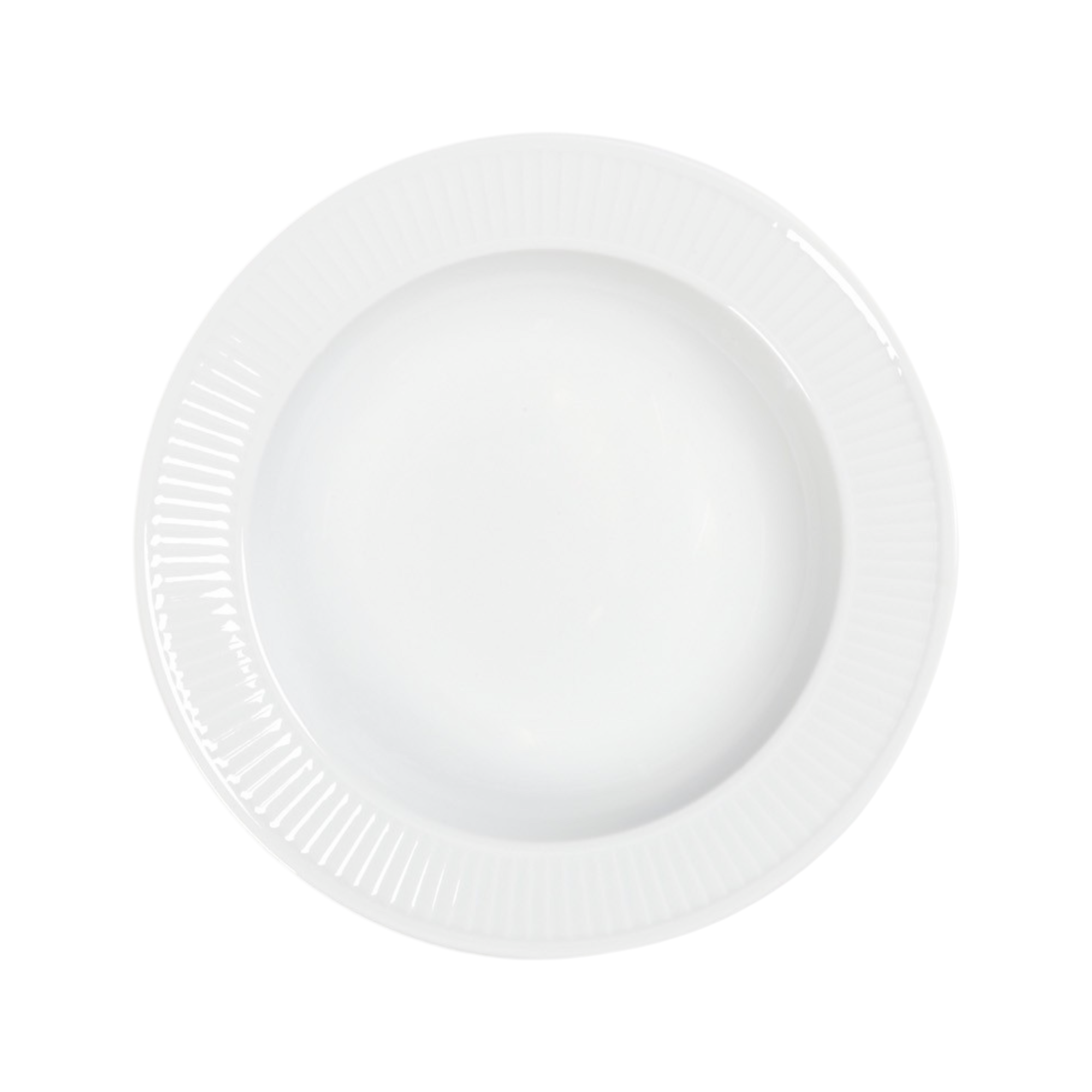 Plat rond Plissé