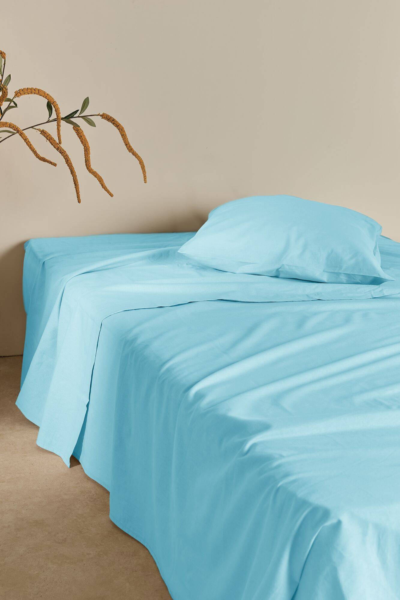 Drap plat coton lin Valentine