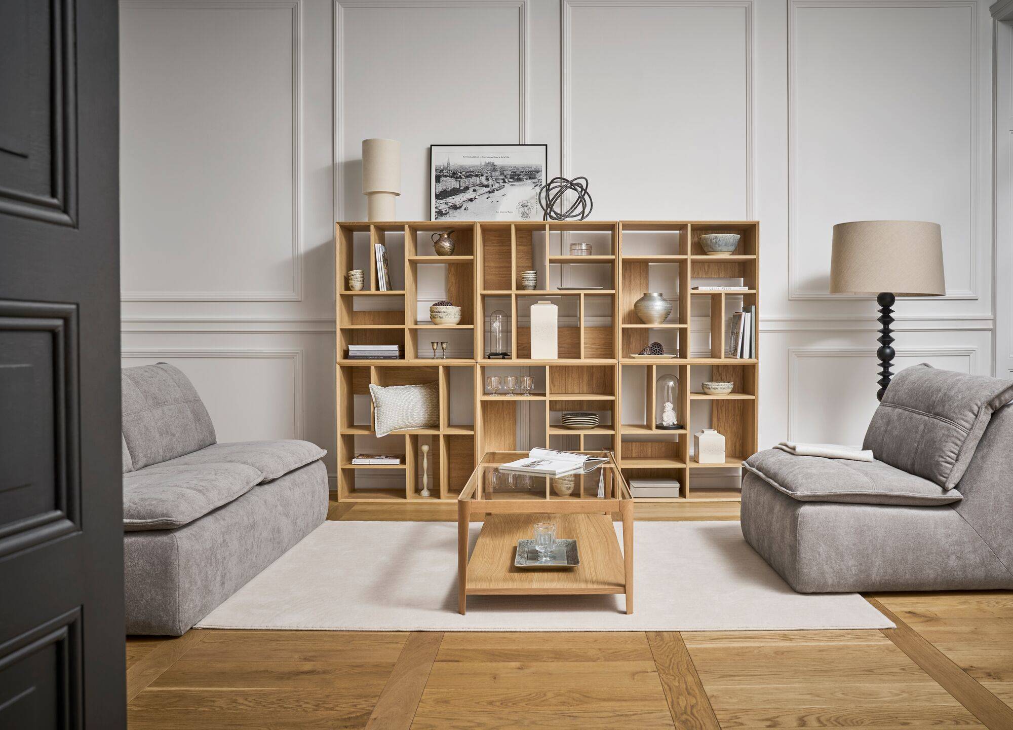 Etagère 6 modules bois Albane