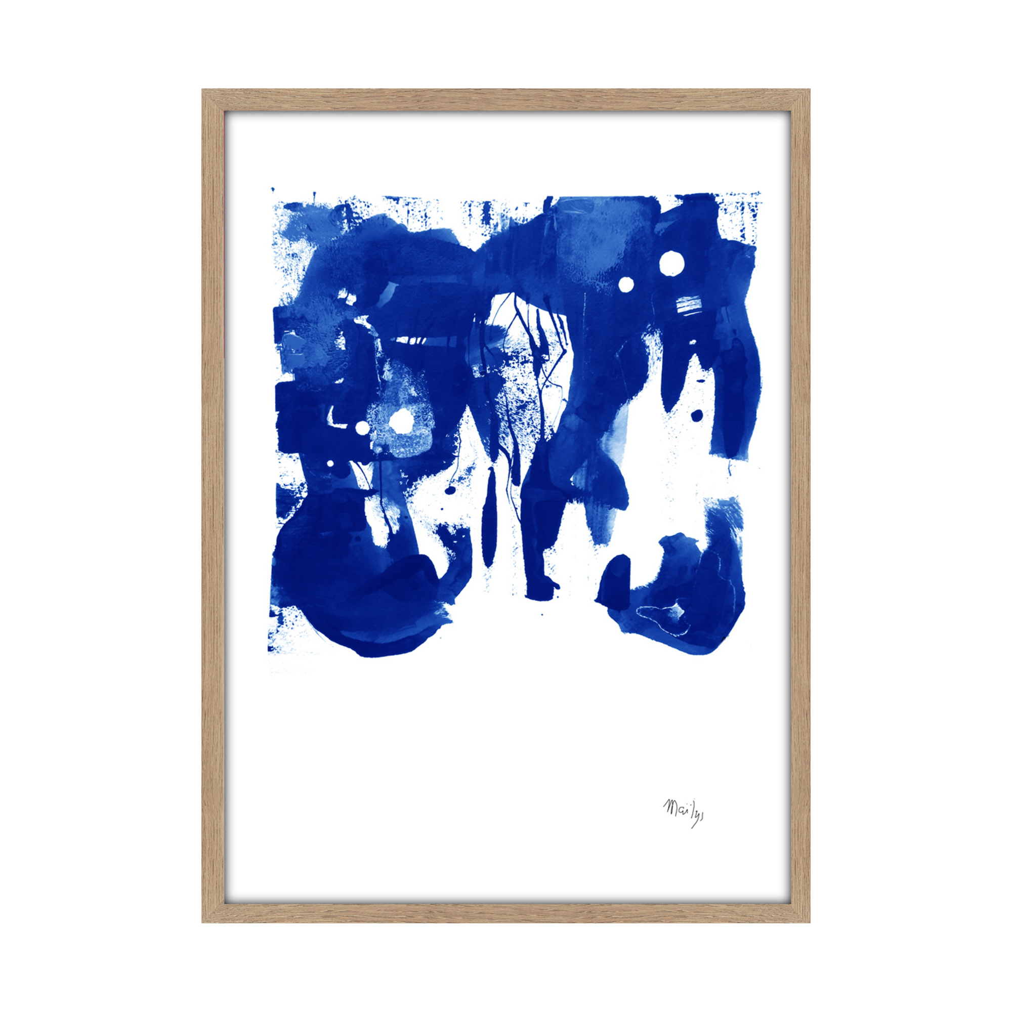 Tableau MY Bleu Klein D 50 x 70 cm