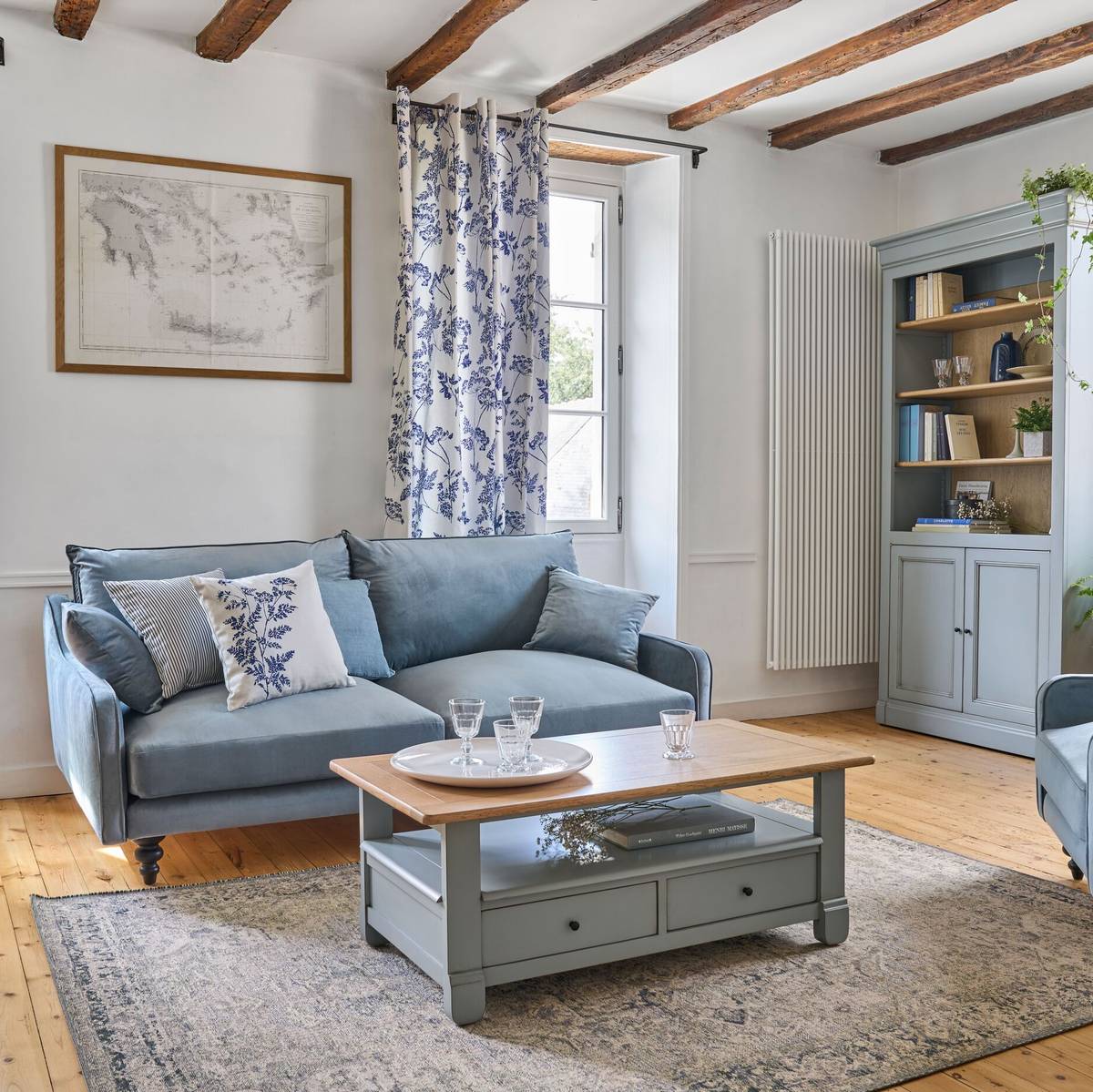 Table basse bois massif 2 tiroirs Embellie Table basse bois massif 2 tiroirs Embellie