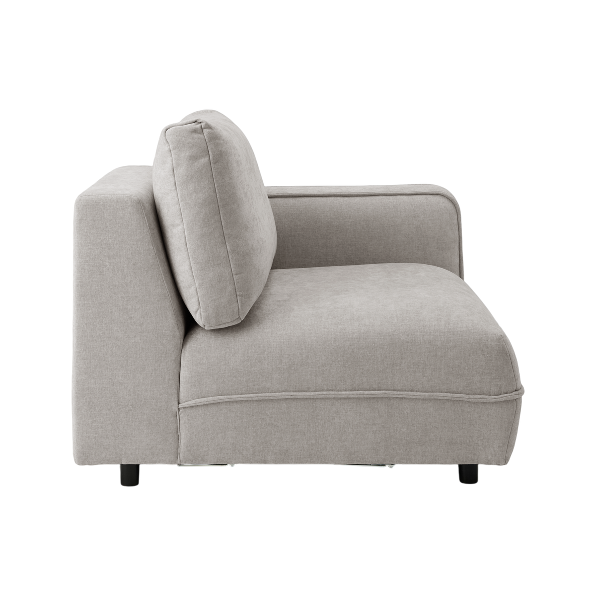 Chauffeuse avec accoudoir pour canapé modulable tissu Solenn Chauffeuse avec accoudoir pour canapé modulable tissu Solenn