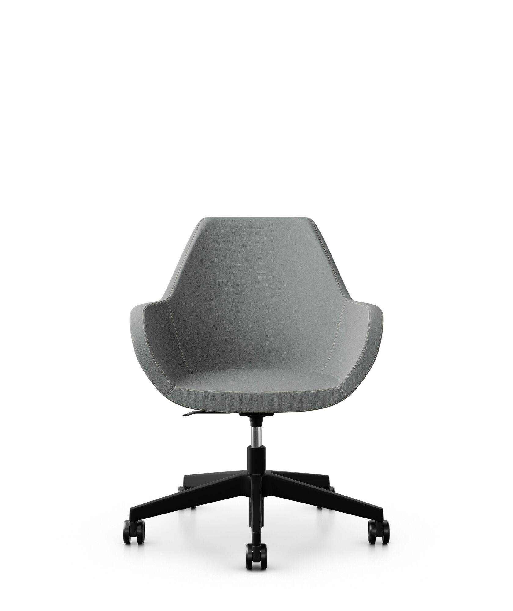 Fauteuil de bureau entièrement capitonné piétement 5 branches à roulettes FAN 10Z - Image 1