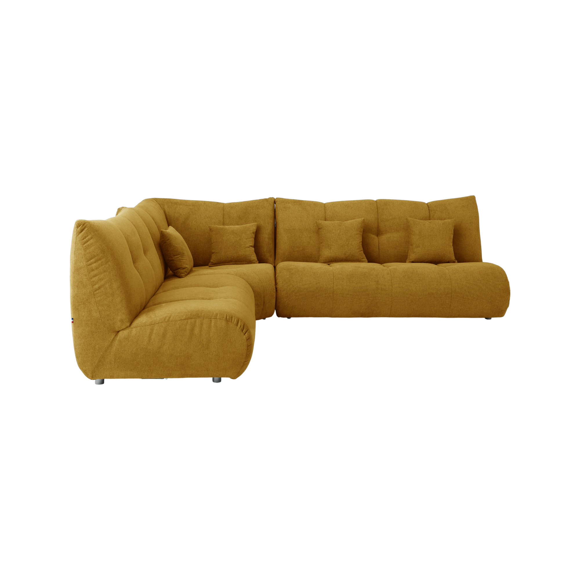 Canapé d'angle modulable tissu Benny