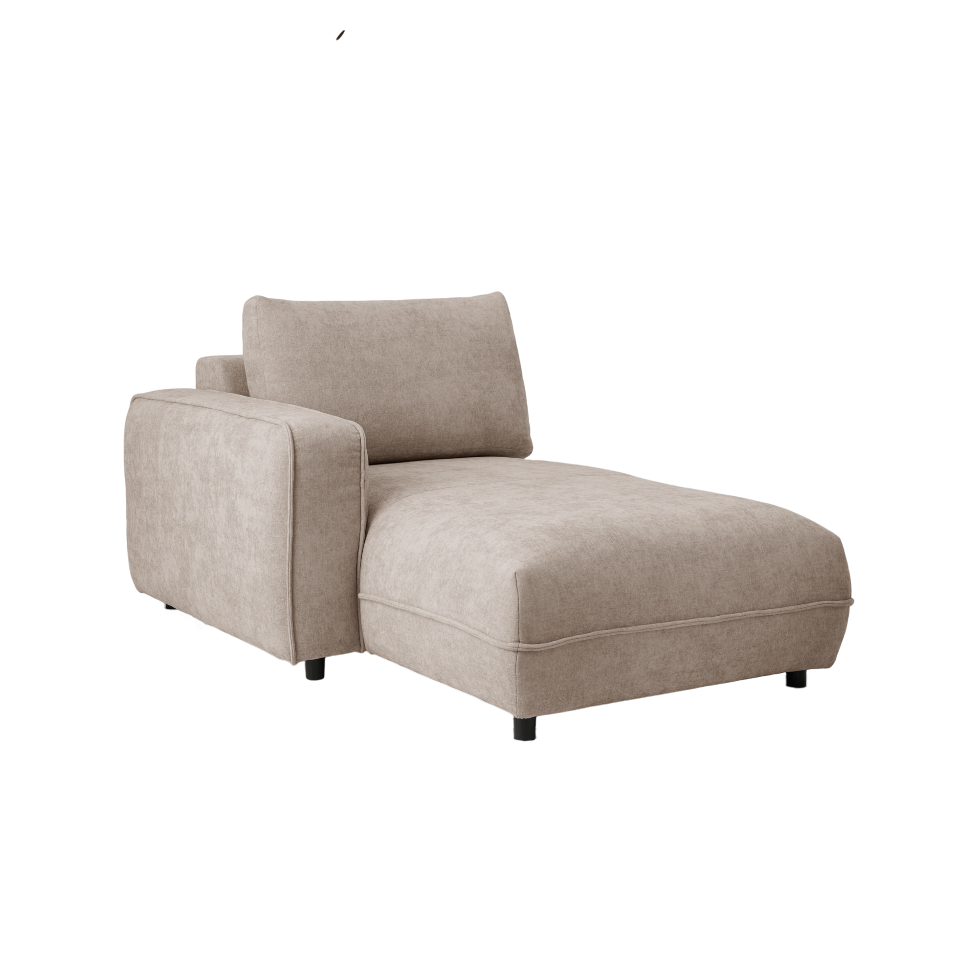 Méridienne pour canapé modulable tissu Solenn