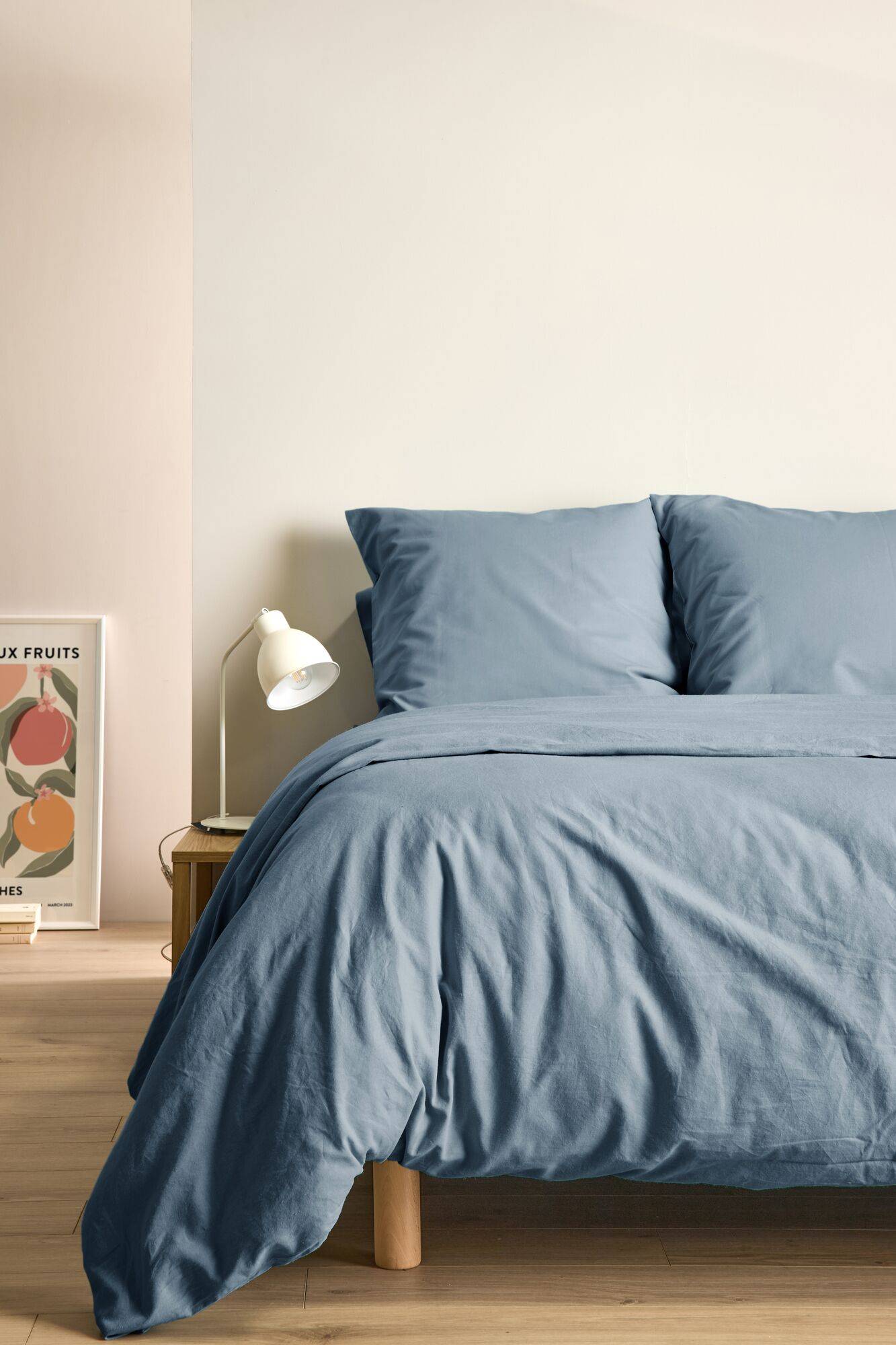 Drap housse coton lin Valentine