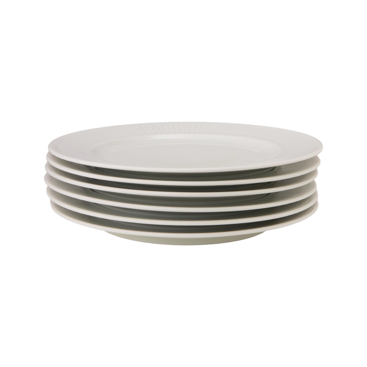 Lot de 6 Assiettes à dessert Plissé Lot de 6 Assiettes à dessert Plissé