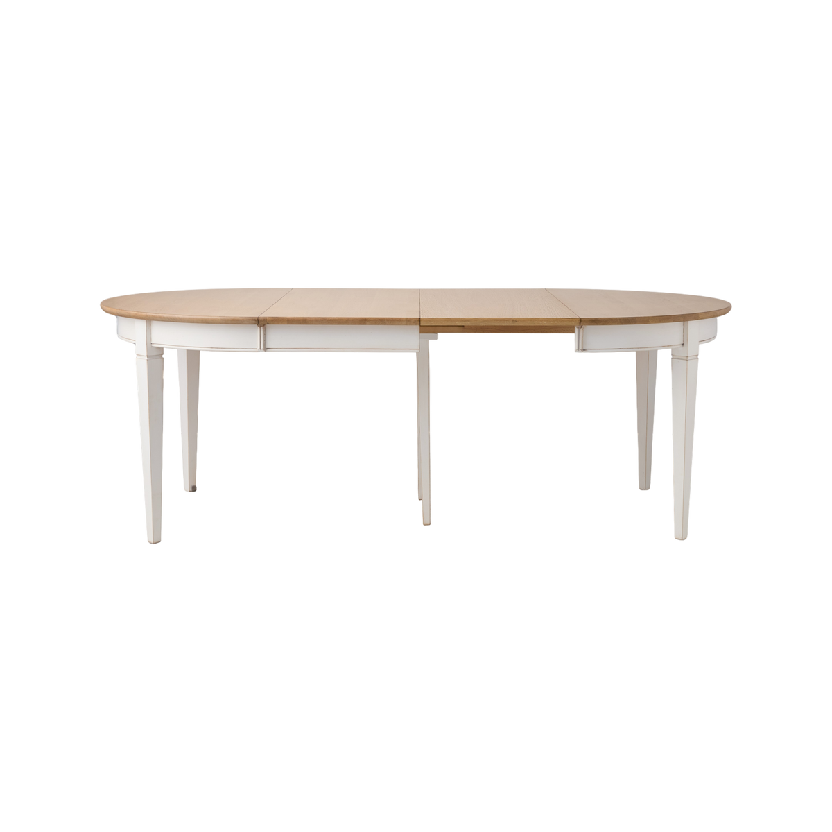 Table à manger ronde extensible bois massif 4 à 8 personnes Embellie Table à manger ronde extensible bois massif 4 à 8 personnes Embellie